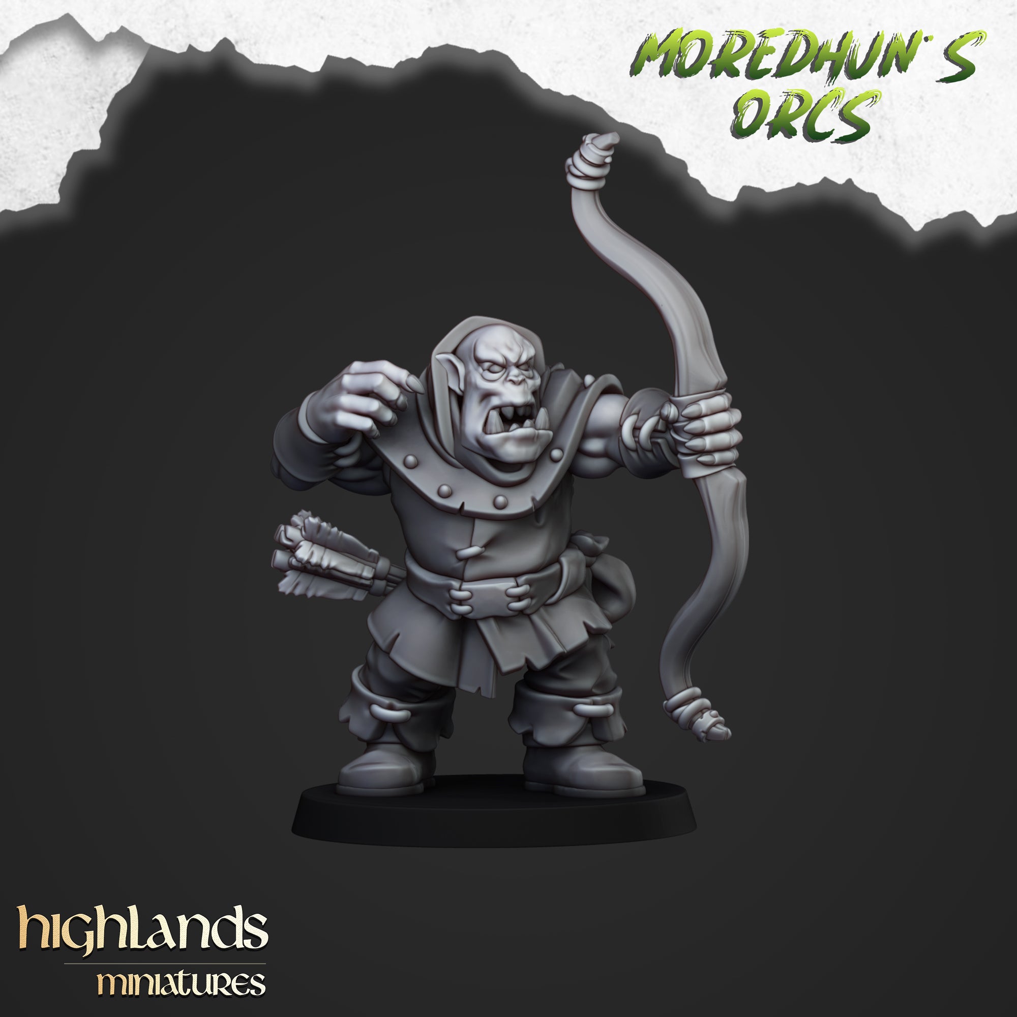 Ork-Krieger mit Bogen (x10) - Ork- und Goblinstämme | Highlands Miniatures