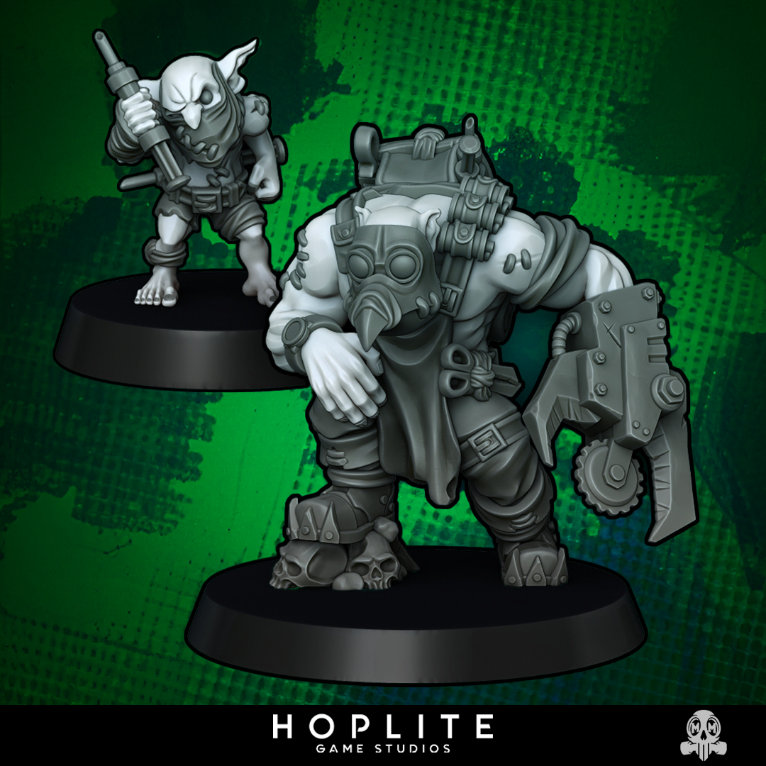 Orc  Doktor & Goblin Sidekick | Malicious Miniatures