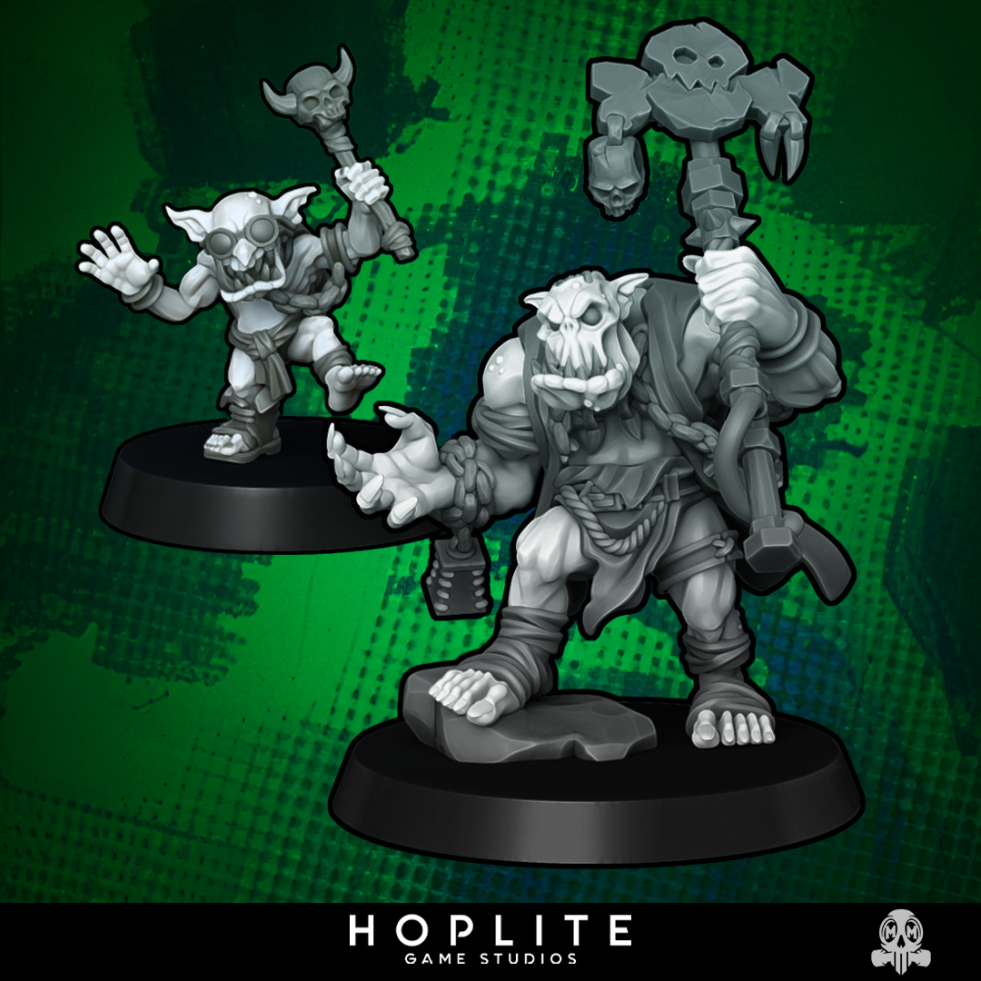 Orc Shaman & Goblin Sidekick | Malicious Miniatures