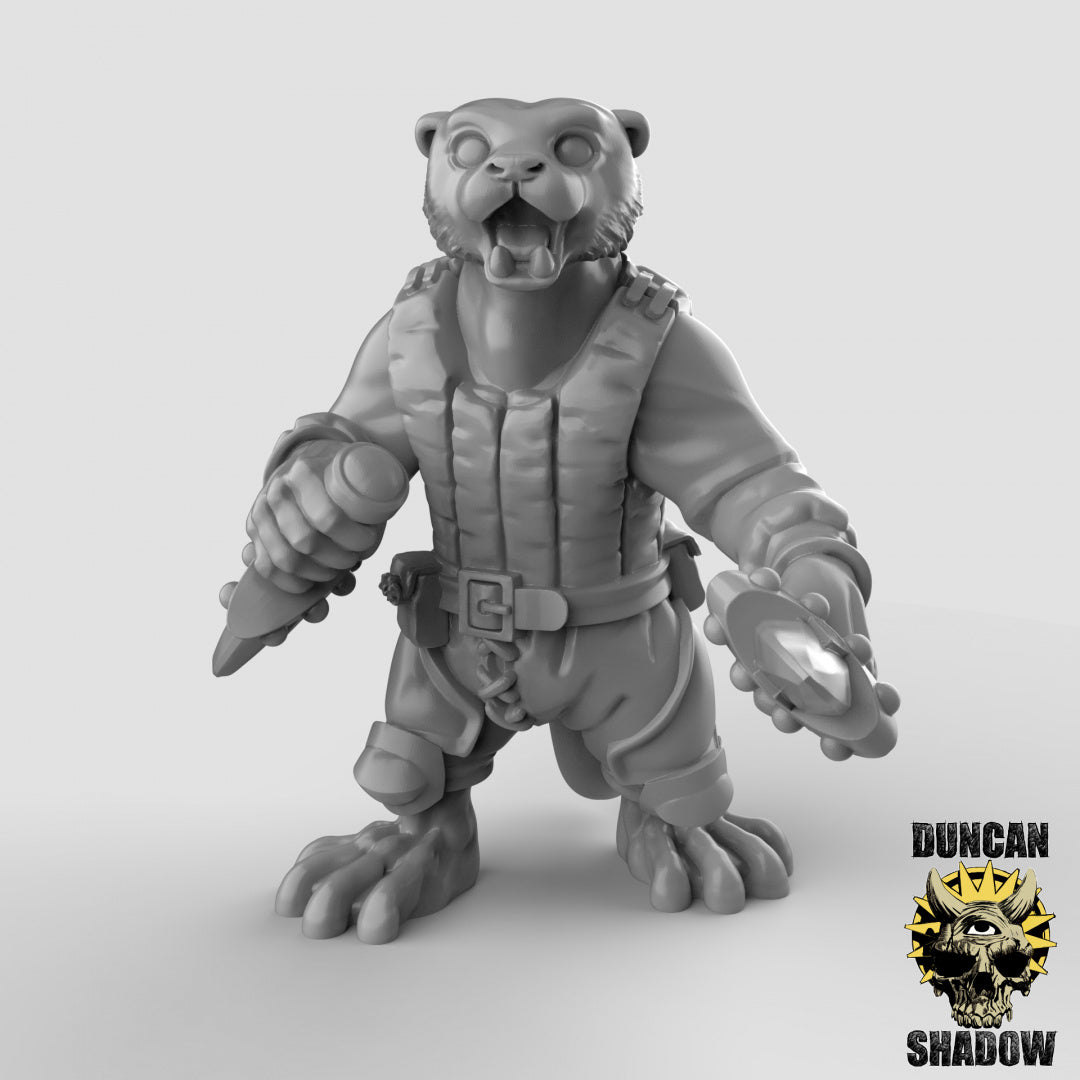 Nutria con dagas | Sombra de Duncan | Compatible con Dragones y Mazmorras y Pathfinder