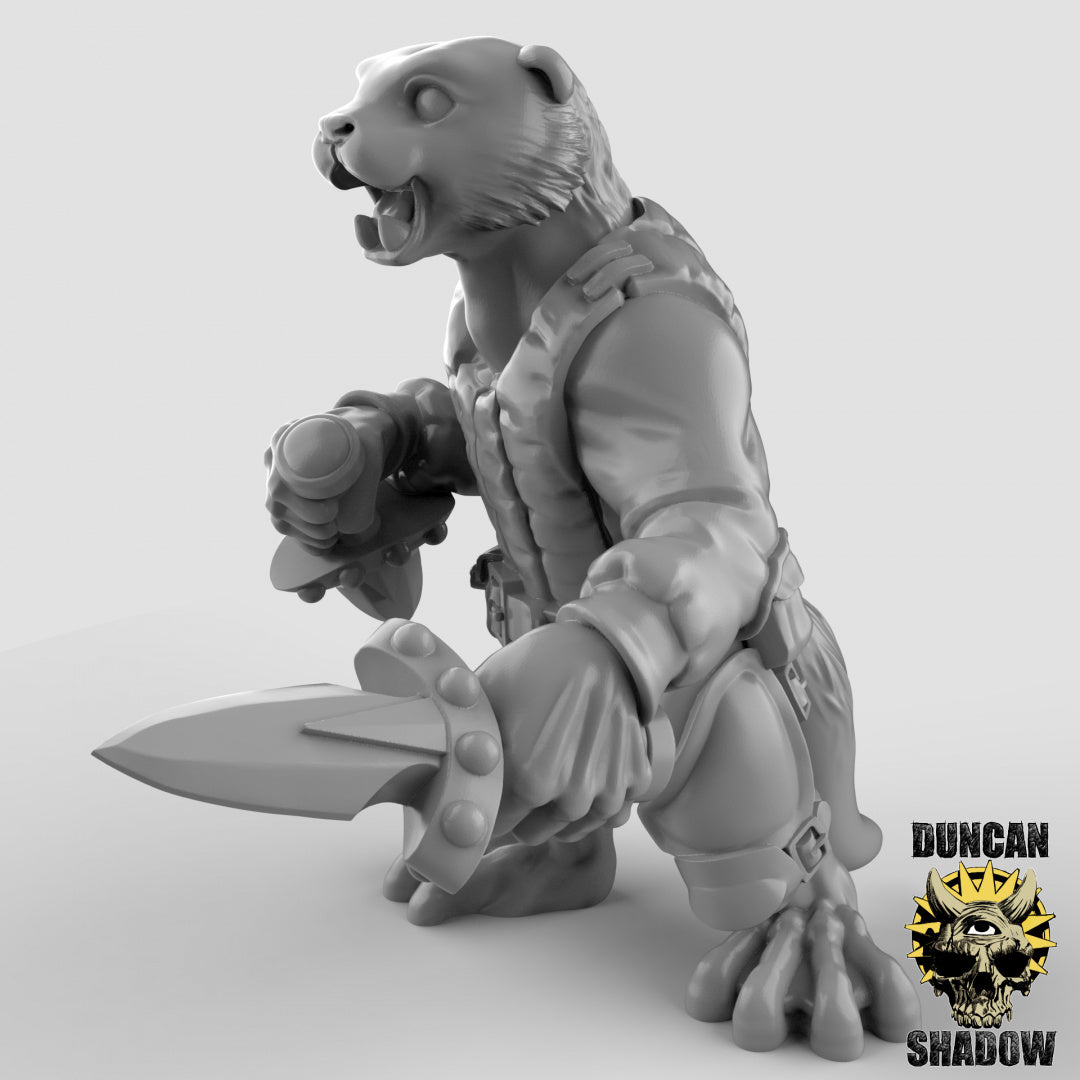 Nutria con dagas | Sombra de Duncan | Compatible con Dragones y Mazmorras y Pathfinder