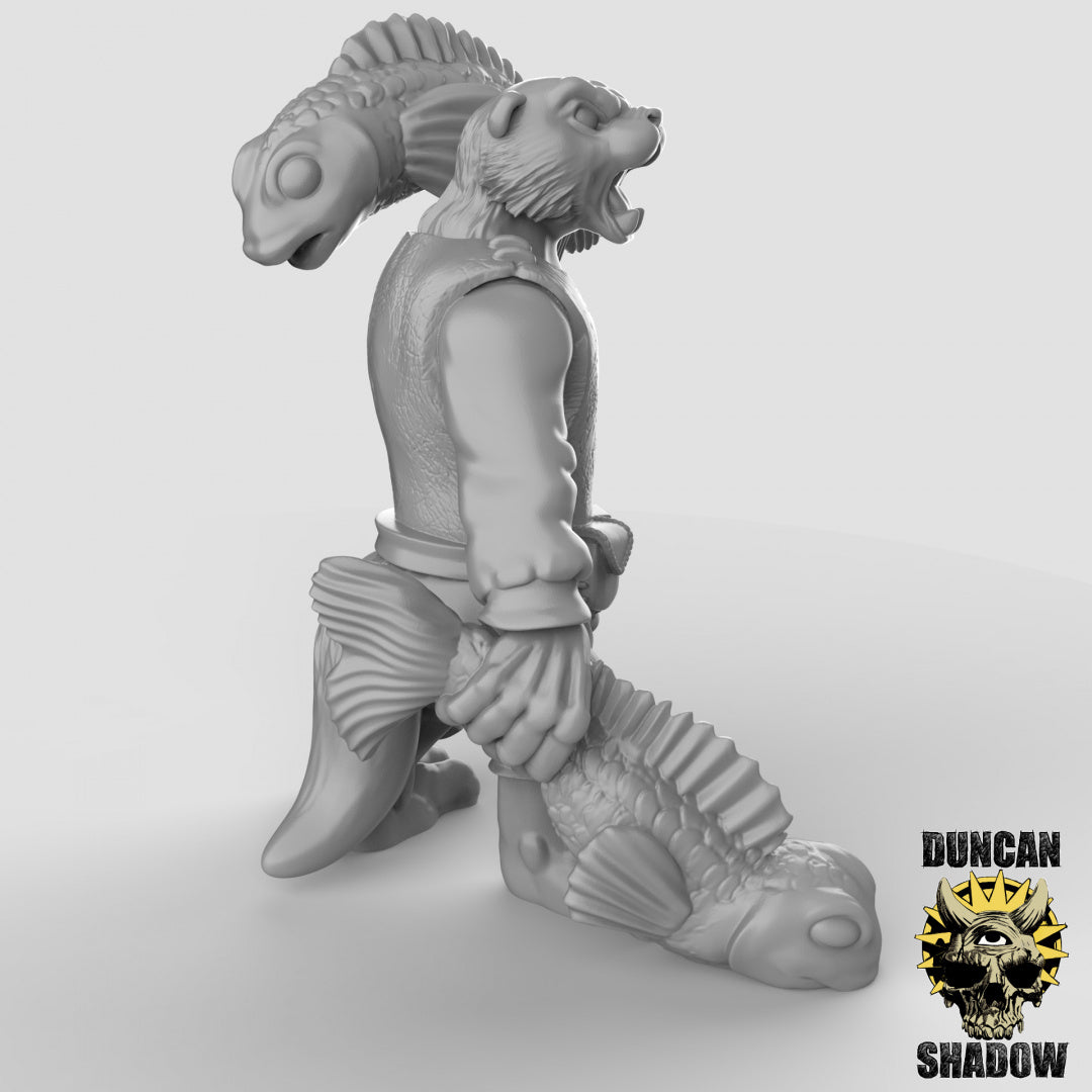 Otter Folk With Fish Clubs | Duncan Shadow | Compatible with Dungeons & Dragons and Pathfinder