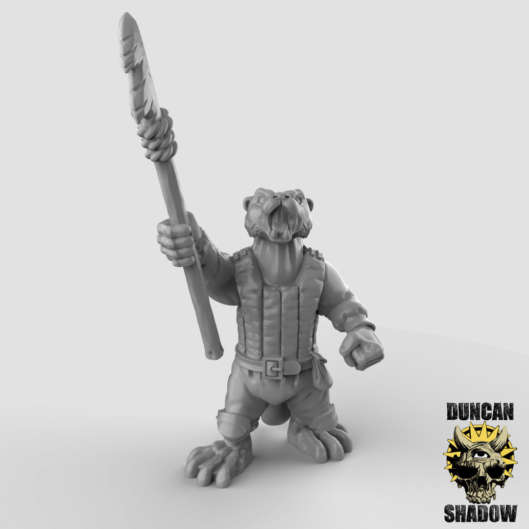 Otter Folk With Harpoons | Duncan Shadow | Compatible with Dungeons & Dragons and Pathfinder