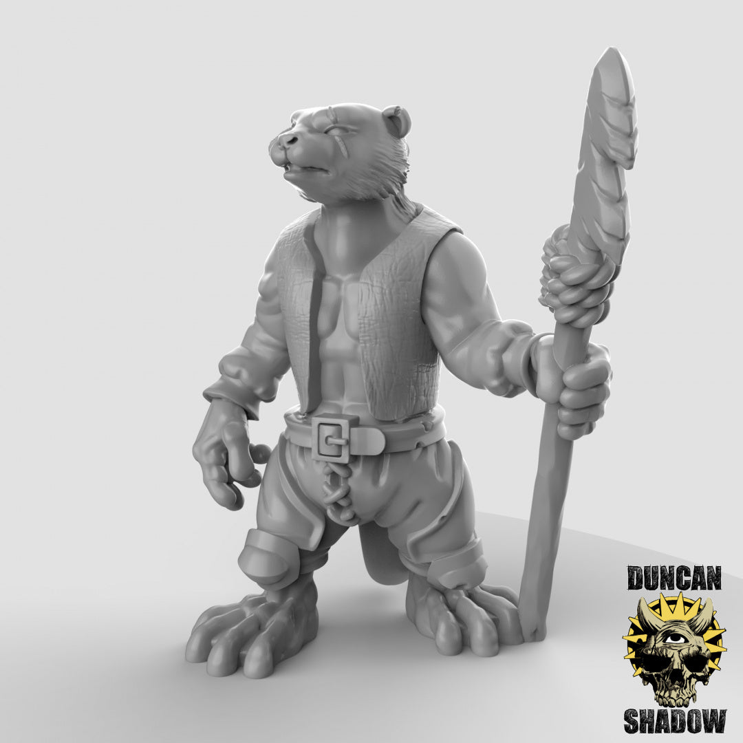 Otter Folk With Harpoons | Duncan Shadow | Compatible with Dungeons & Dragons and Pathfinder