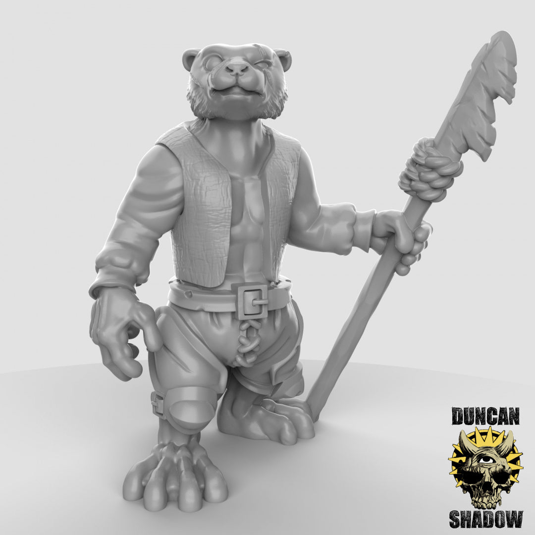 Otter Folk With Harpoons | Duncan Shadow | Compatible with Dungeons & Dragons and Pathfinder