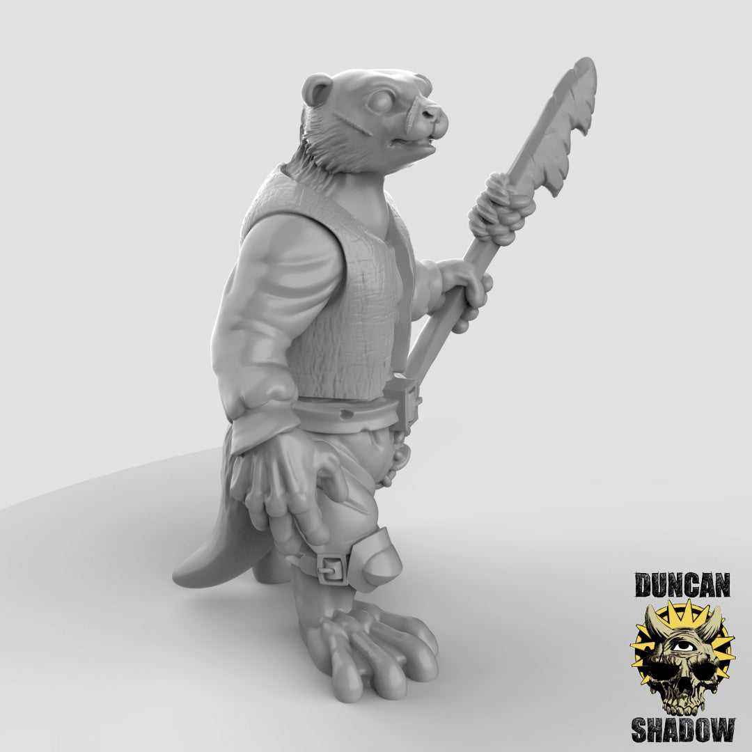 Otter Folk With Harpoons | Duncan Shadow | Compatible with Dungeons & Dragons and Pathfinder