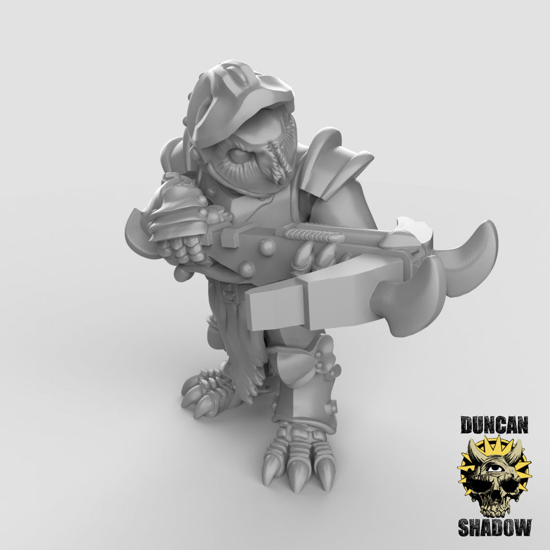 Owl Folk Armored With Crossbows | Duncan Shadow | Compatible with Dungeons & Dragons and Pathfinder