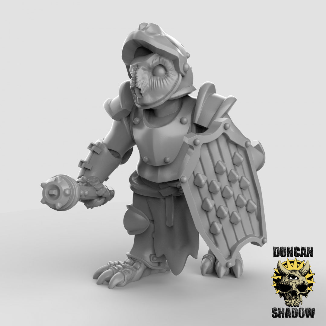 Owl Folk Armored With Maces | Duncan Shadow | Compatible with Dungeons & Dragons and Pathfinder