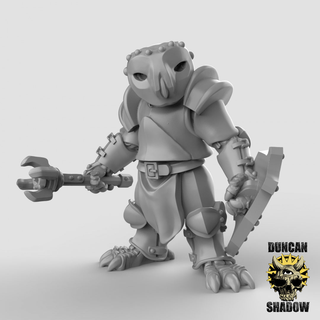 Owl Folk Armored With Maces | Duncan Shadow | Compatible with Dungeons & Dragons and Pathfinder