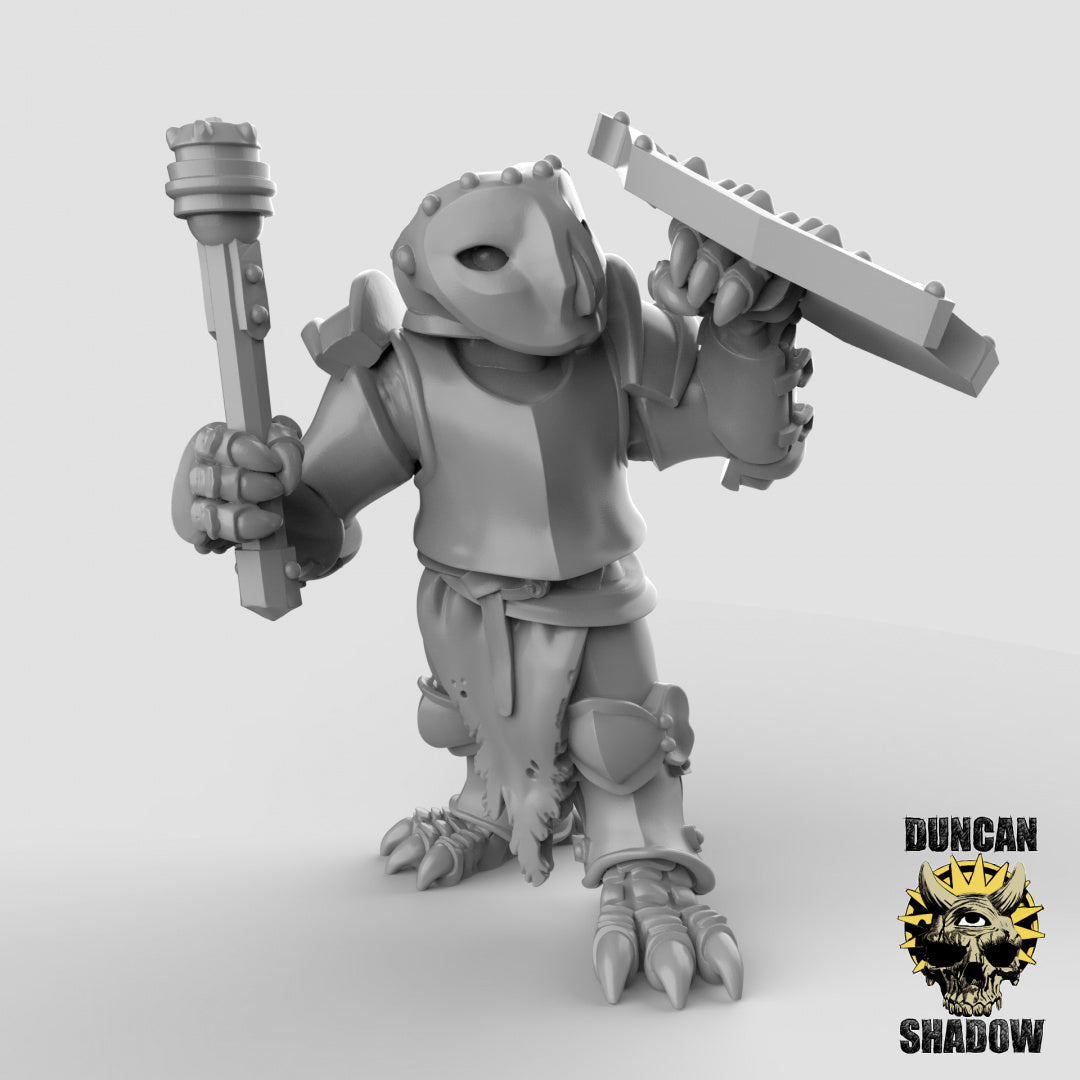 Owl Folk Armored With Maces | Duncan Shadow | Compatible with Dungeons & Dragons and Pathfinder