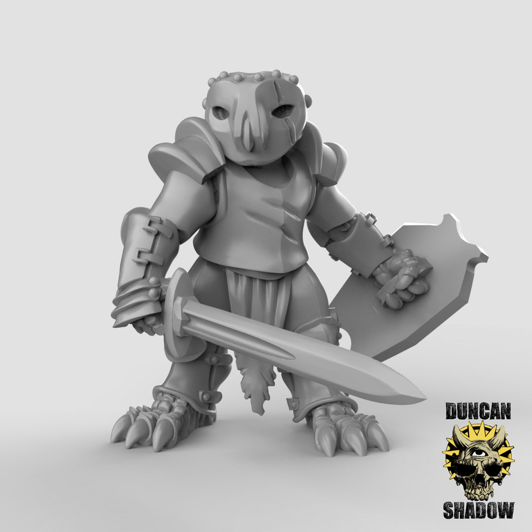 Owl Folk Armored With Swords | Duncan Shadow | Compatible with Dungeons & Dragons and Pathfinder