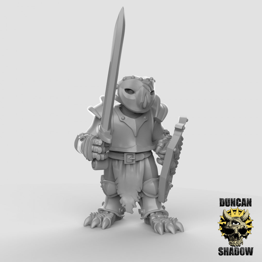 Owl Folk Armored With Swords | Duncan Shadow | Compatible with Dungeons & Dragons and Pathfinder