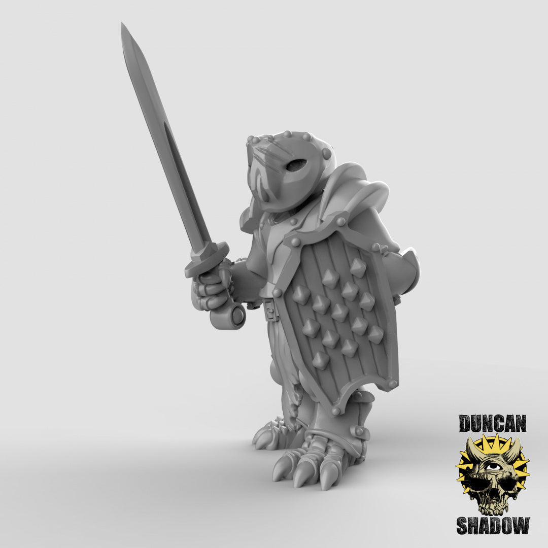 Owl Folk Armored With Swords | Duncan Shadow | Compatible with Dungeons & Dragons and Pathfinder