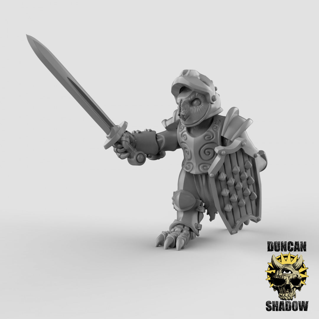 Owl Folk Armored With Swords | Duncan Shadow | Compatible with Dungeons & Dragons and Pathfinder