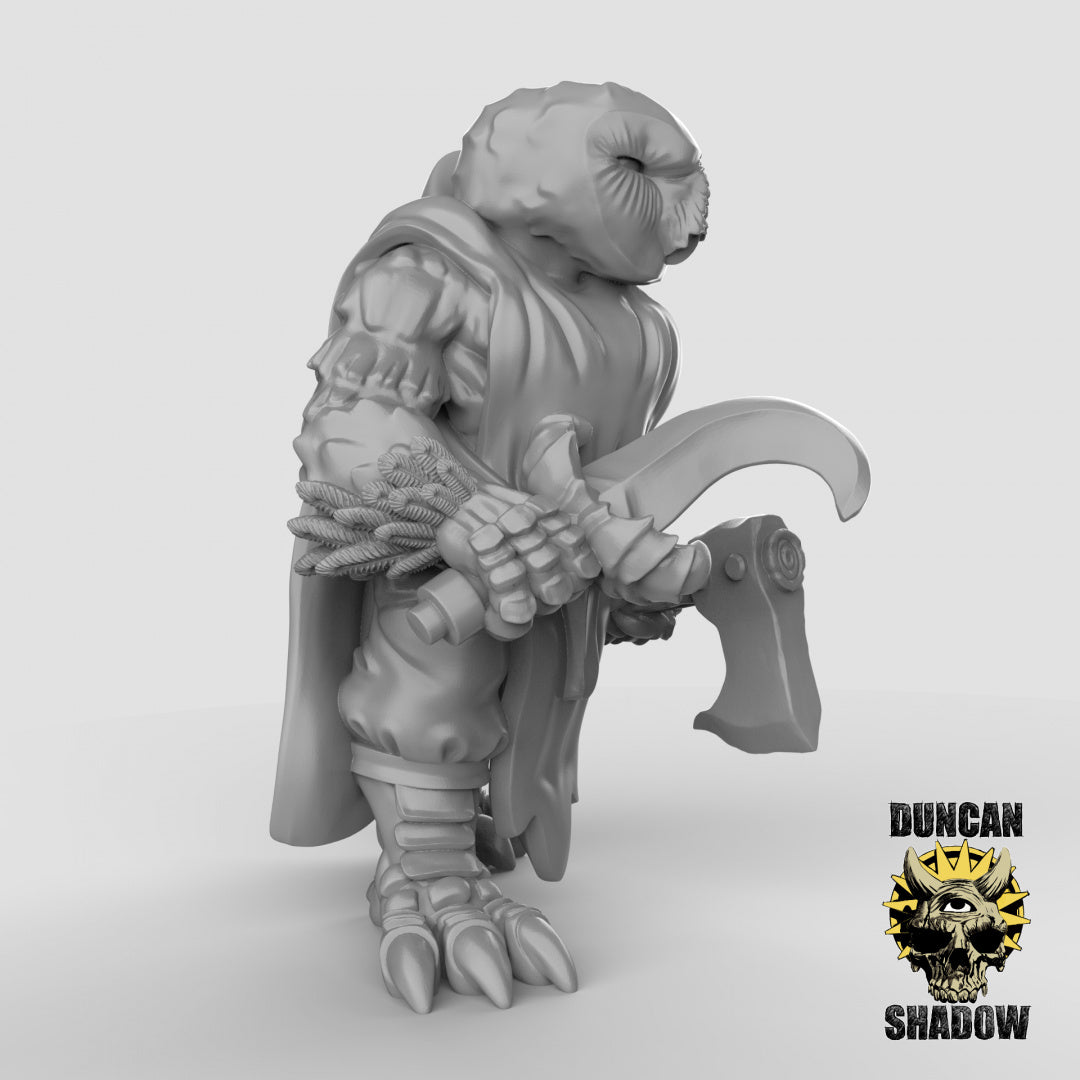 Owl Folk With Hand Weapons | Duncan Shadow | Compatible with Dungeons & Dragons and Pathfinder