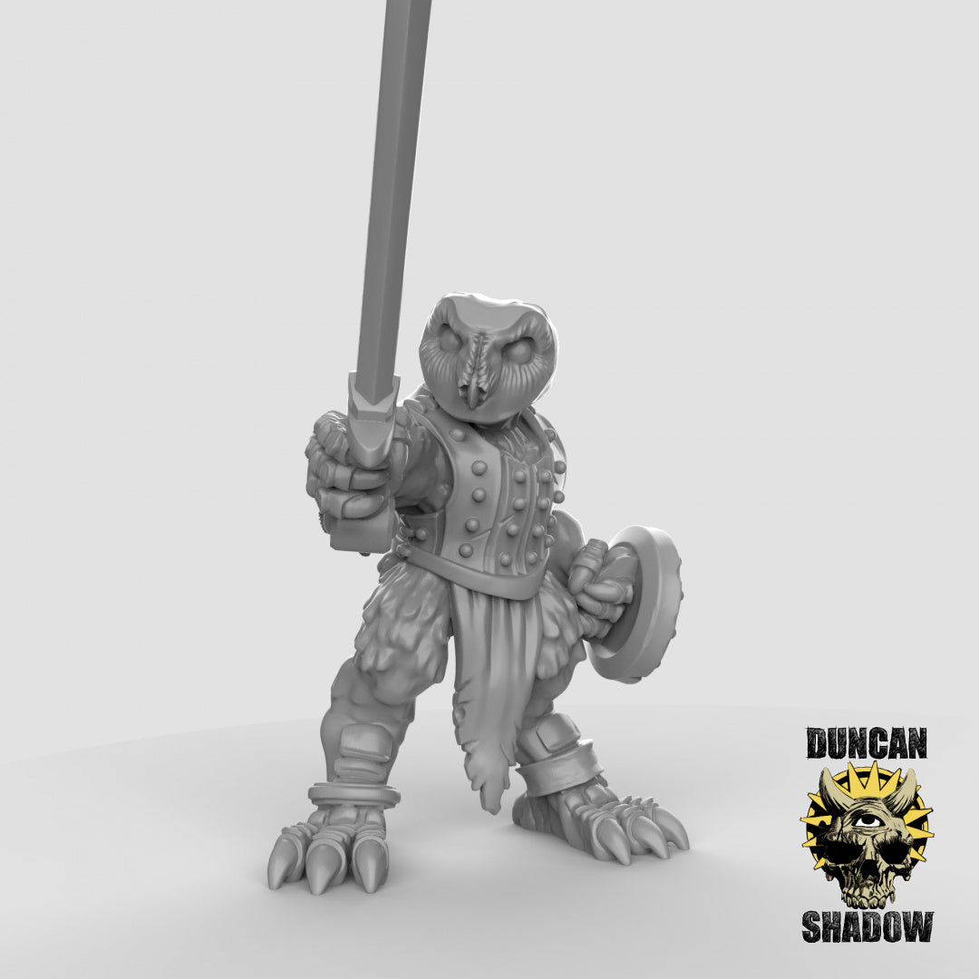 Owl Folk With Swords | Duncan Shadow | Compatible with Dungeons & Dragons and Pathfinder