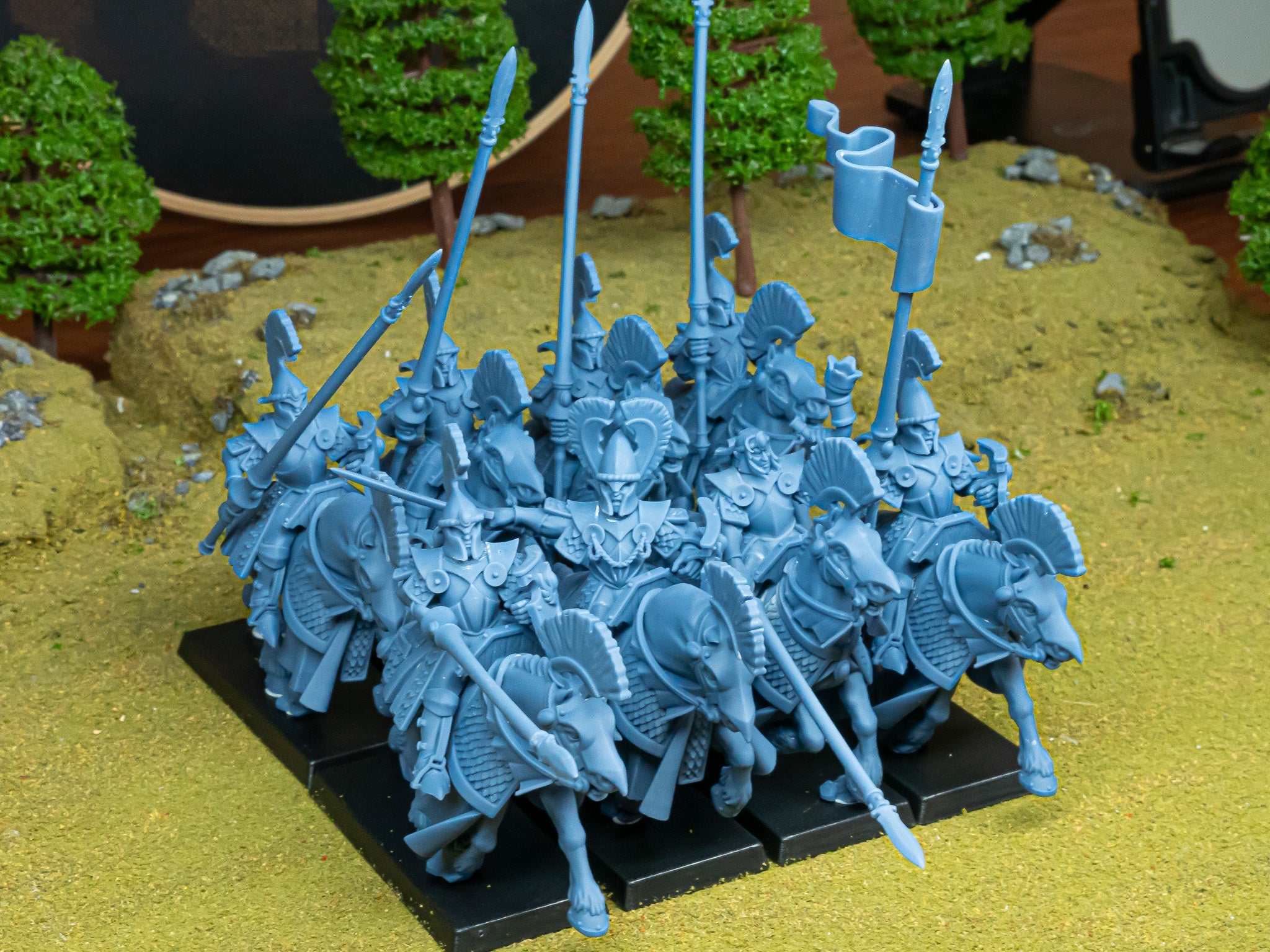 Aegean Elves Mounted Lances (x8) - Highlands Miniatures