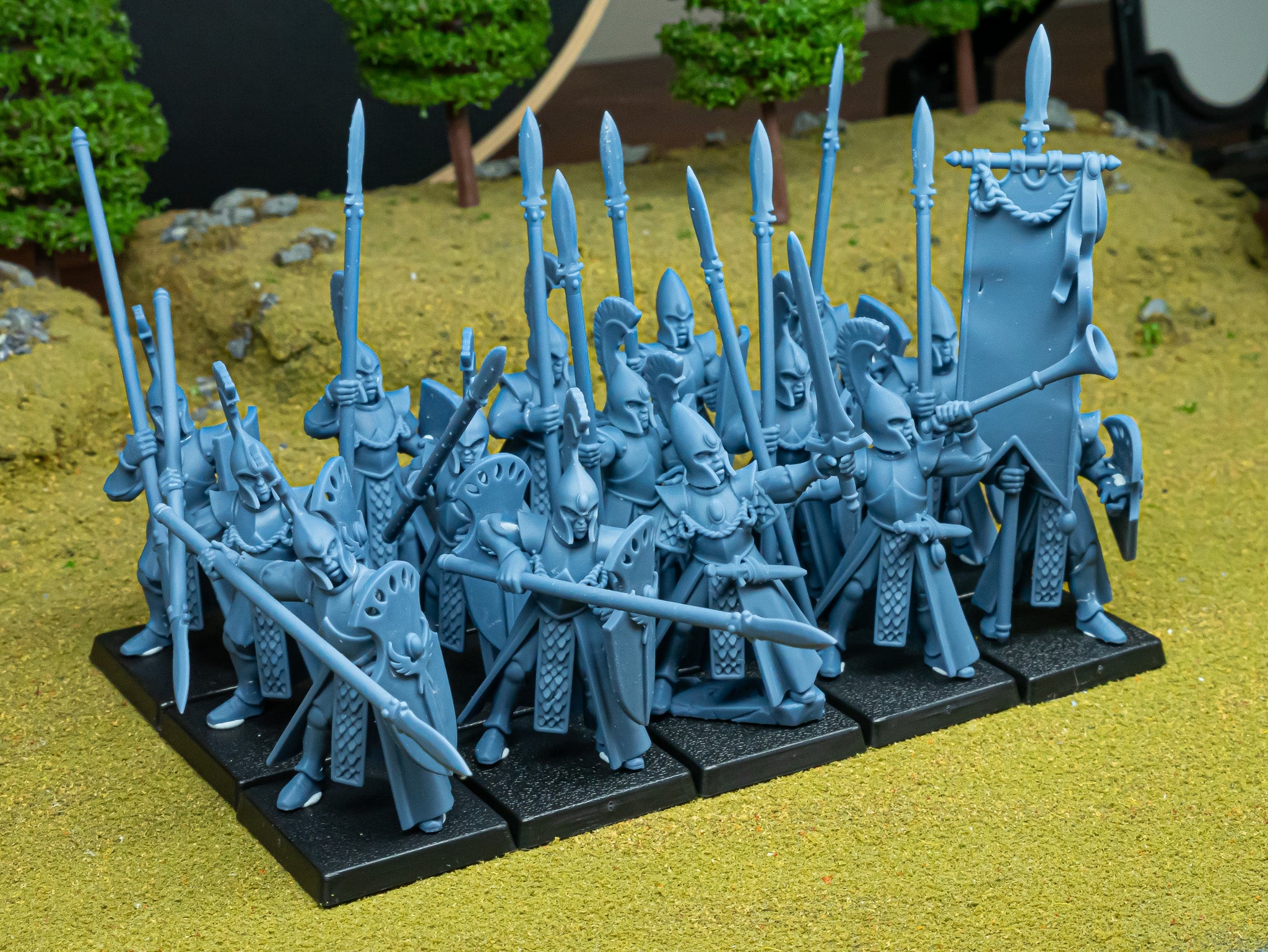 Agean Elves Spearmen (x20) - Highlands Miniatures