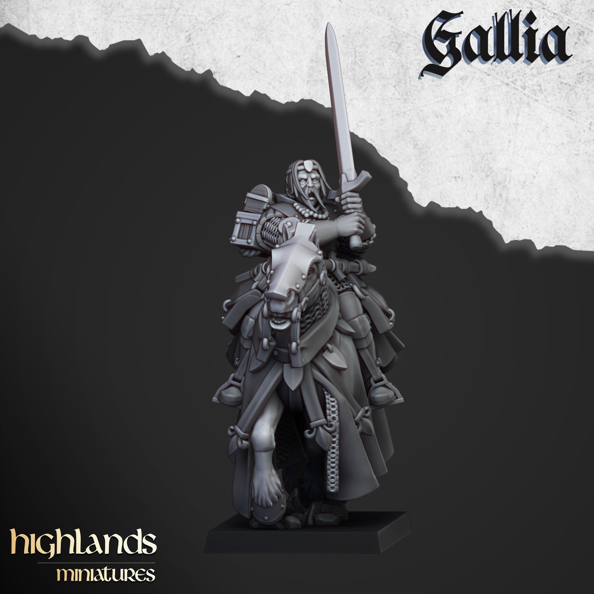 Caballeros en misión (x8) - Caballeros de Gallia | Miniaturas de las Tierras Altas