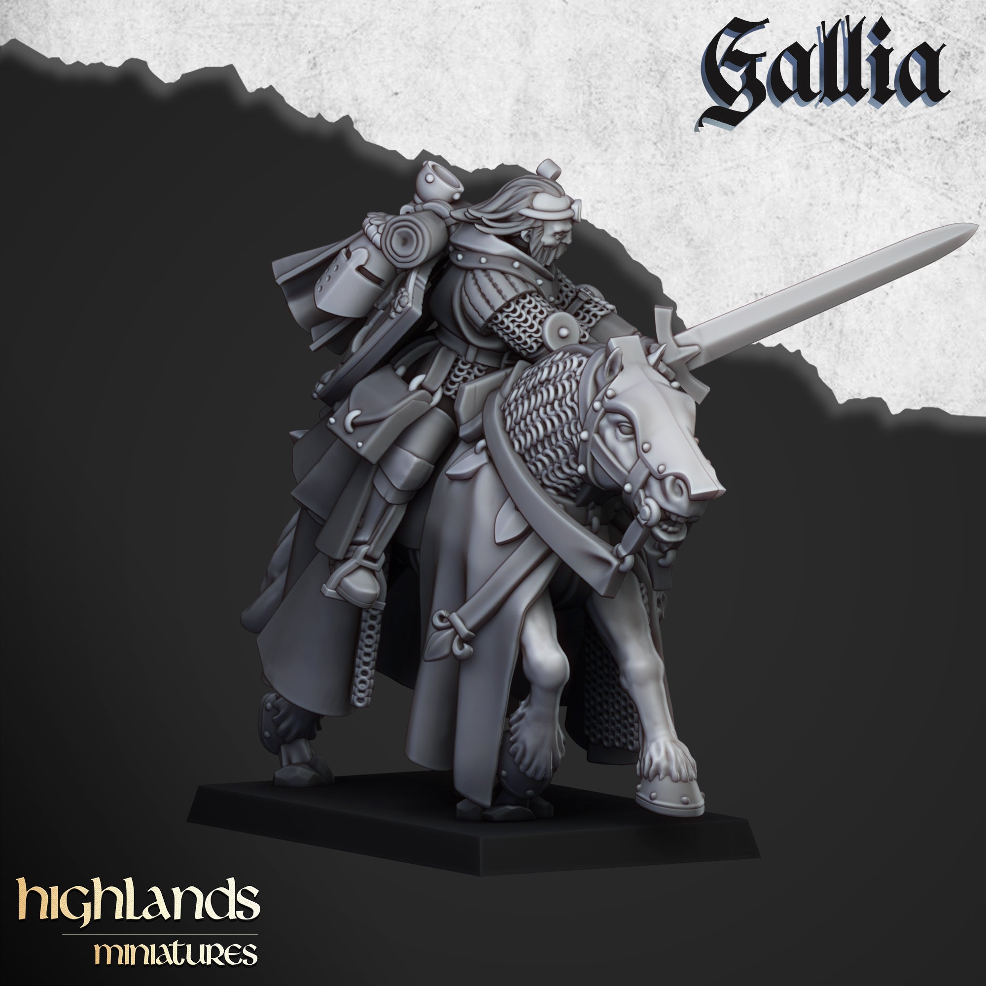 Questing Knights (x8) - Knights of Gallia | Highlands Miniatures