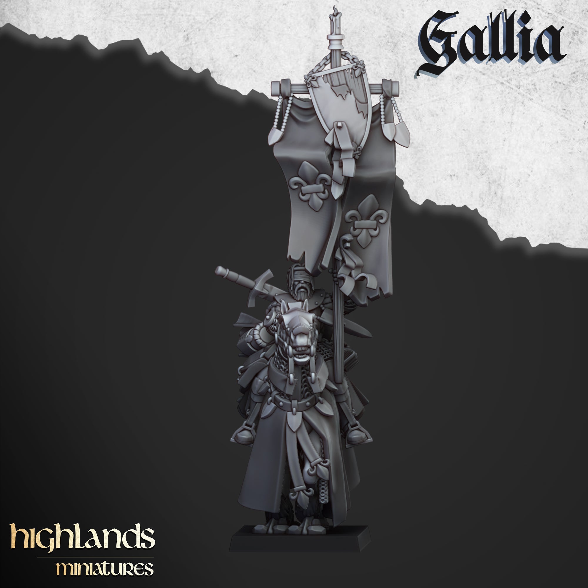 Caballeros en misión (x8) - Caballeros de Gallia | Miniaturas de las Tierras Altas