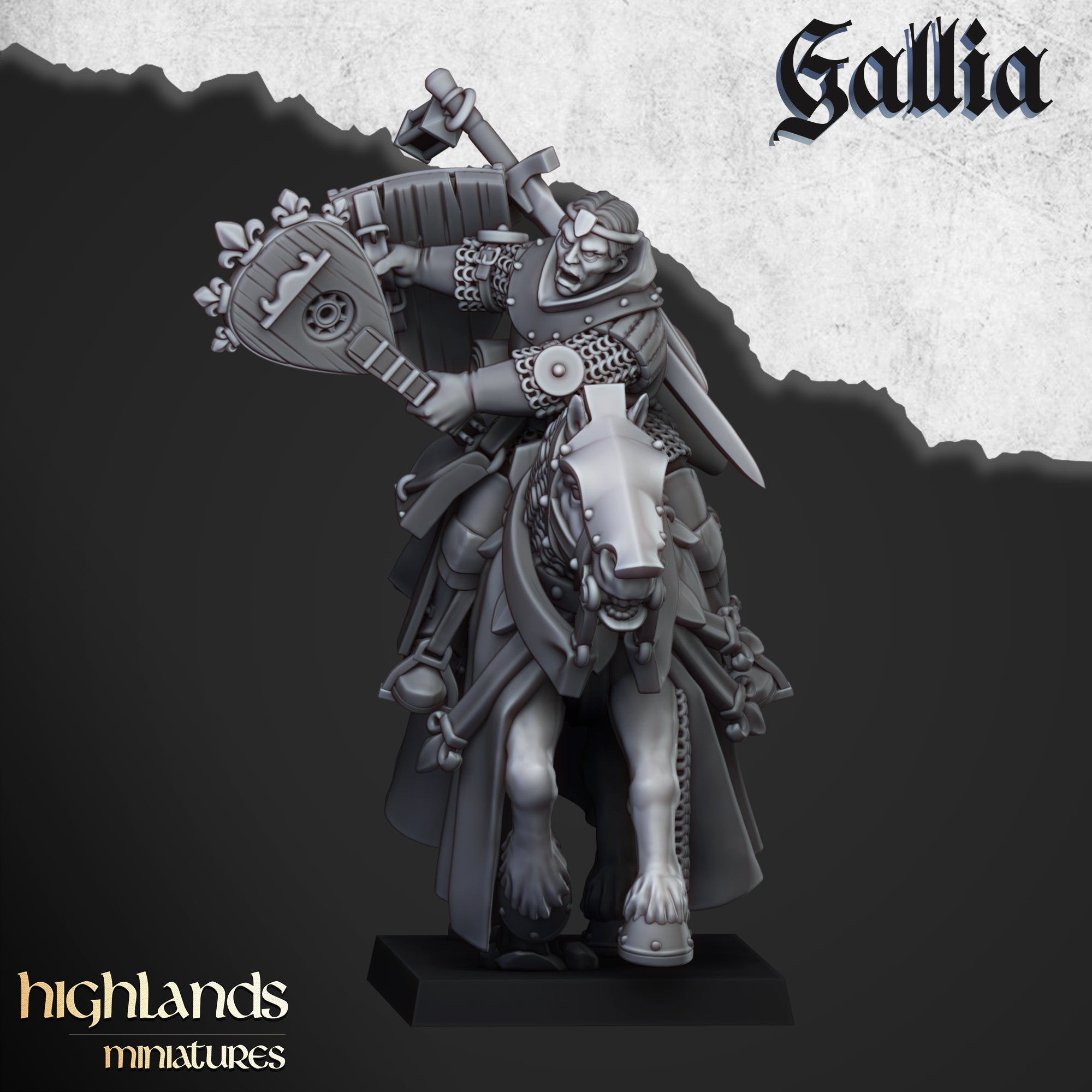 Questing Knights (x8) - Knights of Gallia | Highlands Miniatures