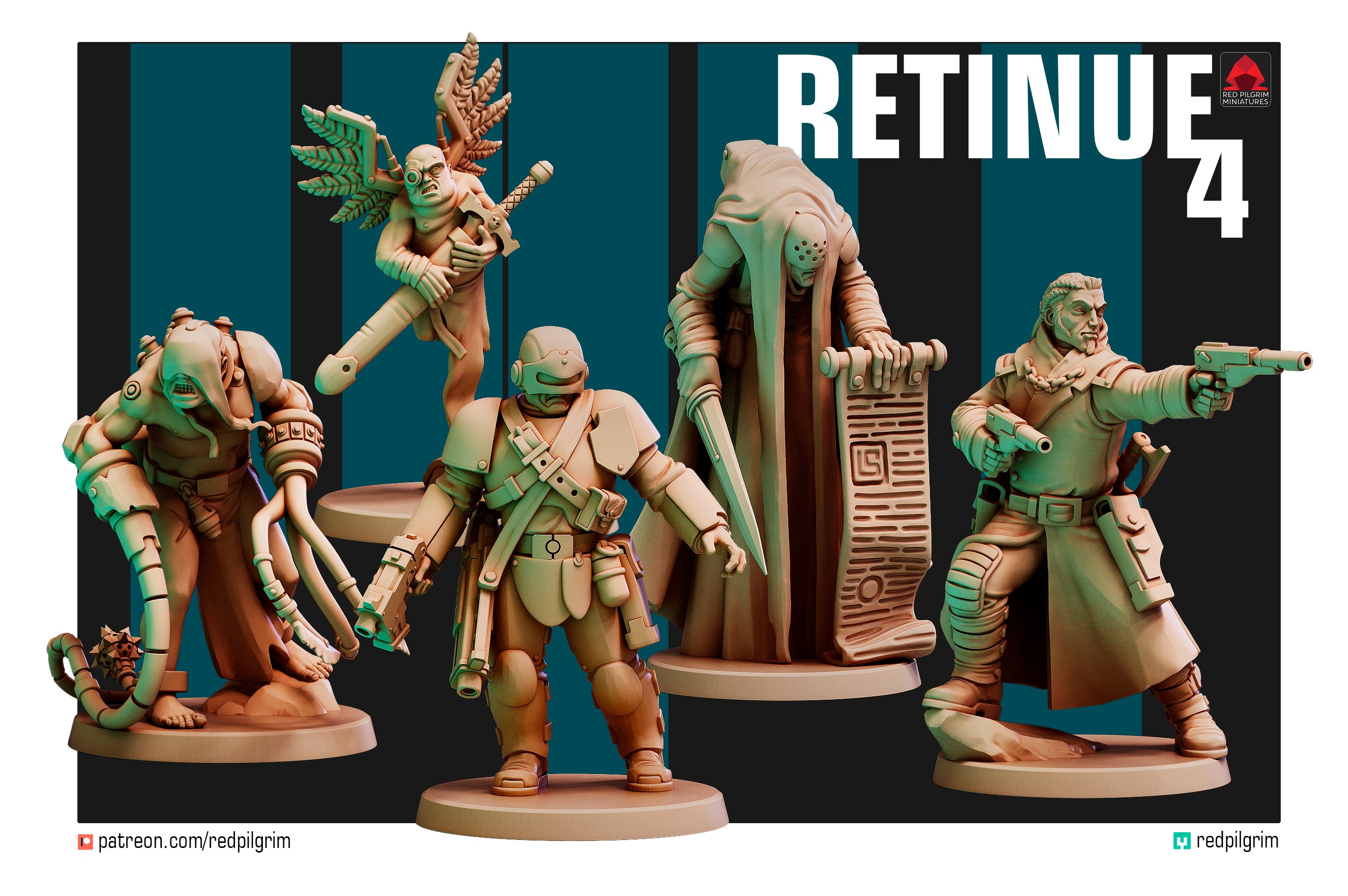 Imperial Retinue 4 | Red Pilgrim Miniatures | 28mm