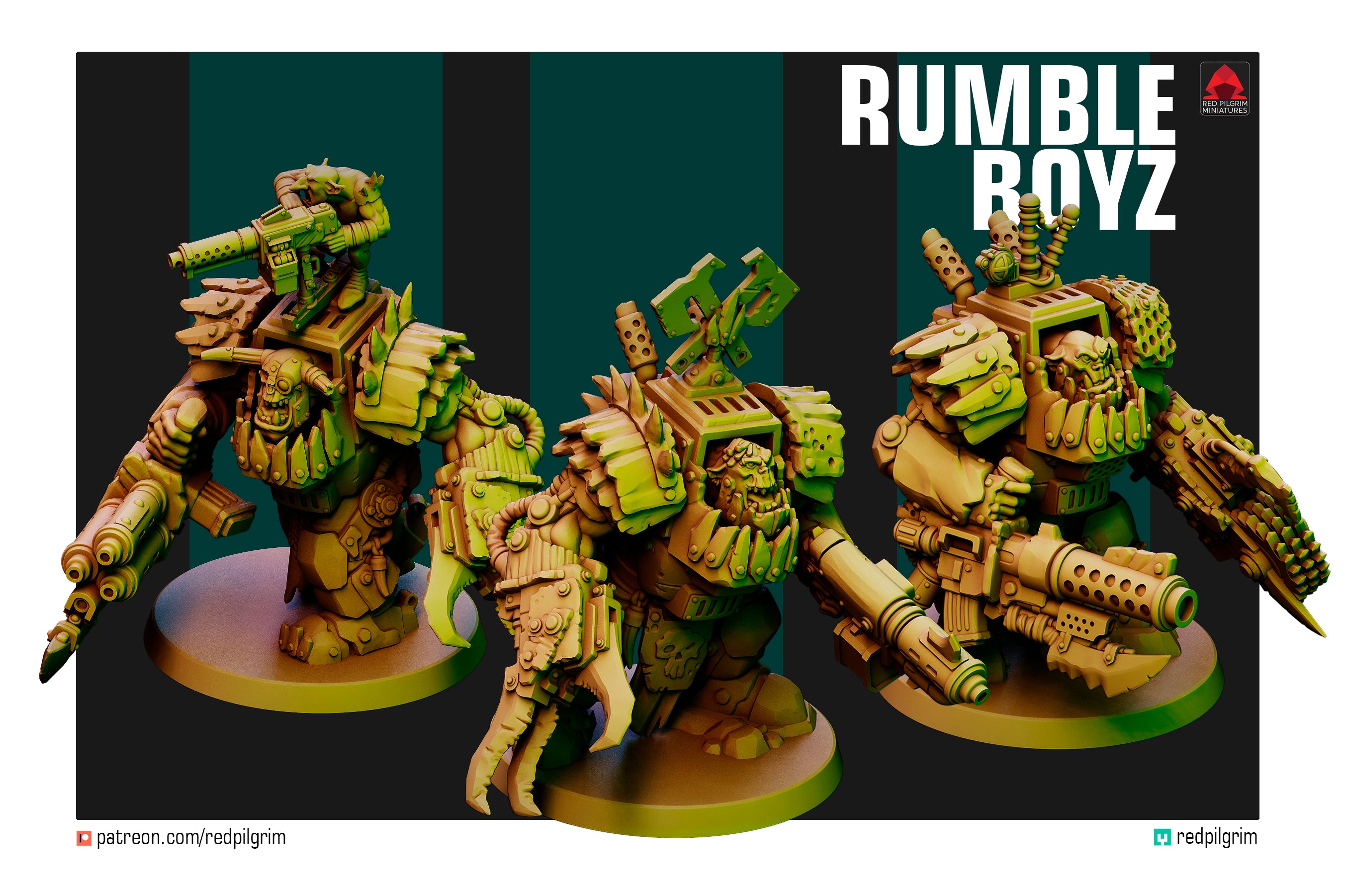 Orc Rumble Boyz | Red Pilgrim Miniatures