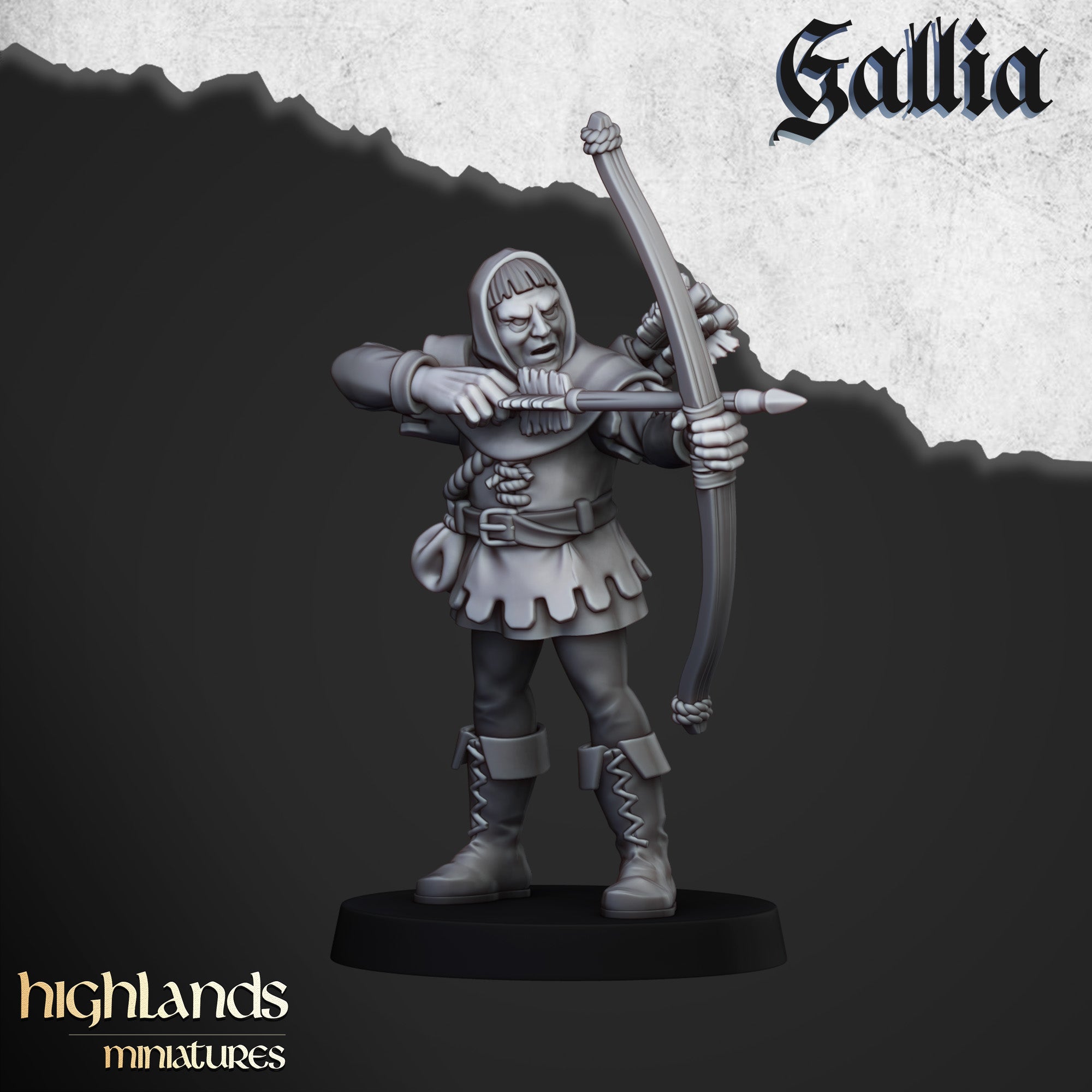 Robin Hood and the Sherwood Archers (x9) - Knights of Gallia | Highlands Miniatures