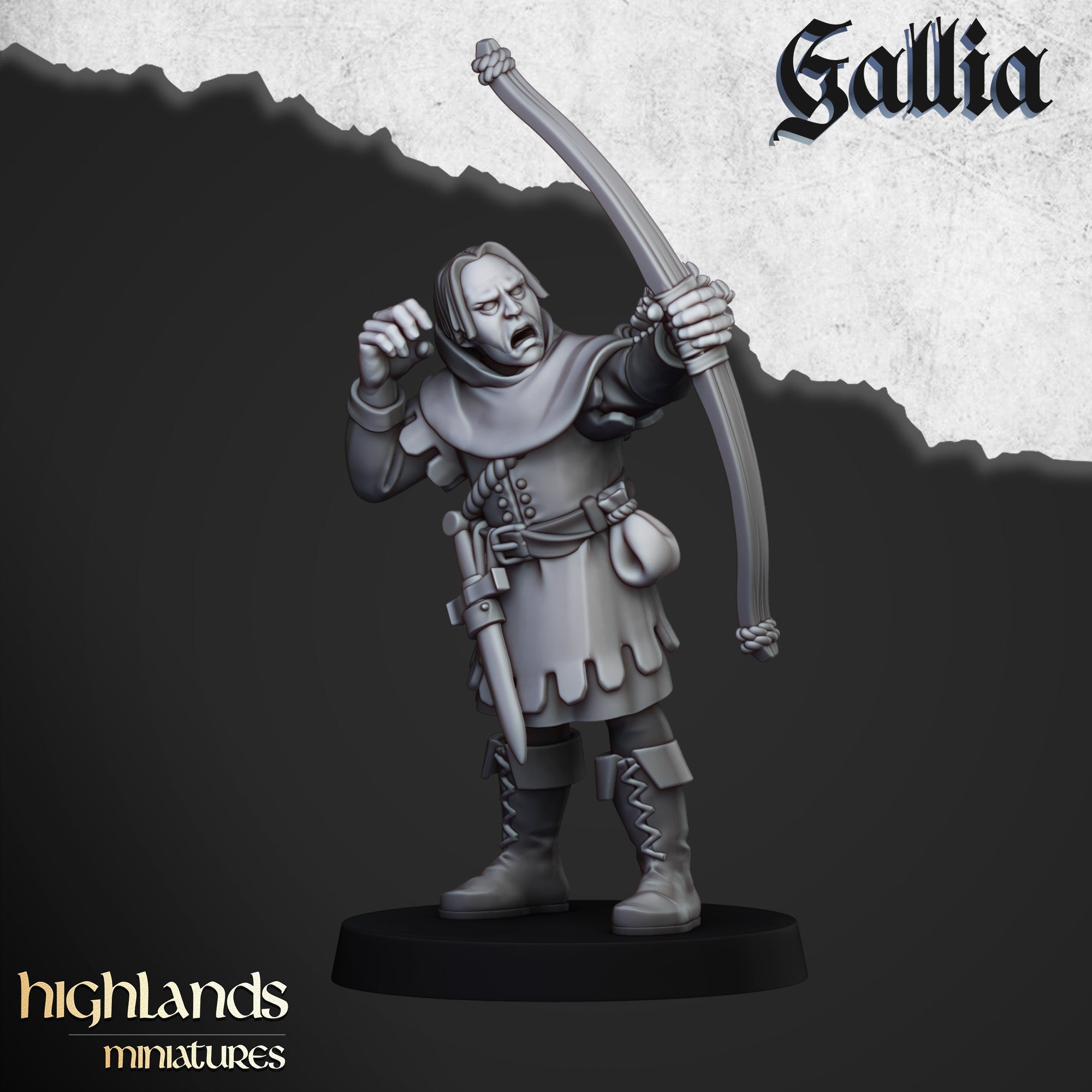 Robin Hood and the Sherwood Archers (x9) - Knights of Gallia | Highlands Miniatures