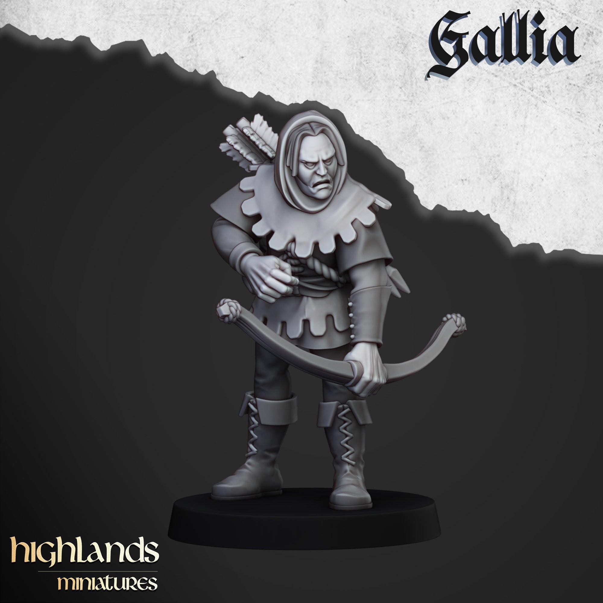 Robin Hood and the Sherwood Archers (x9) - Knights of Gallia | Highlands Miniatures