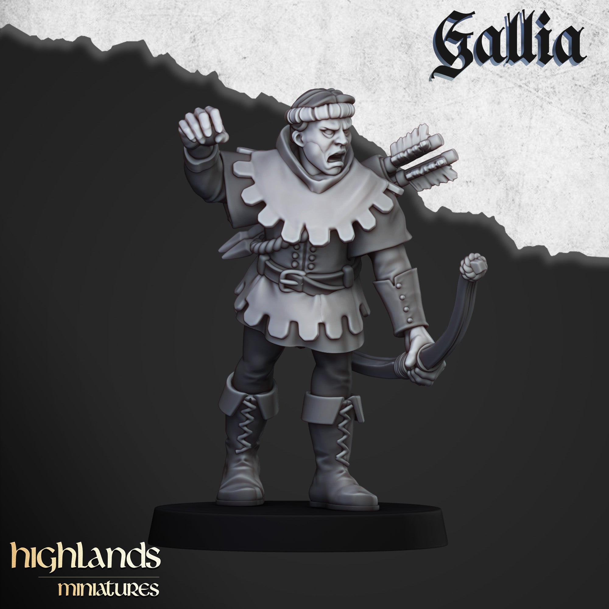 Robin Hood and the Sherwood Archers (x9) - Knights of Gallia | Highlands Miniatures