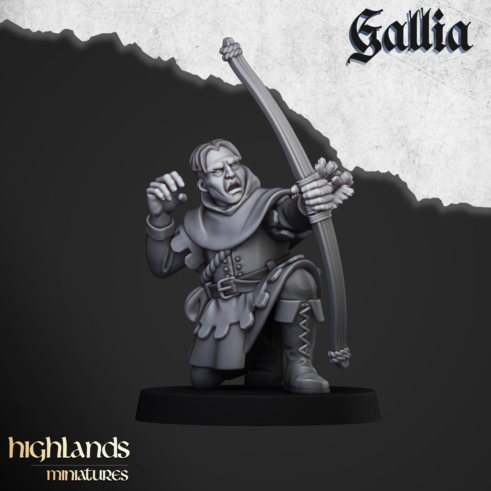 Robin Hood and the Sherwood Archers (x9) - Knights of Gallia | Highlands Miniatures