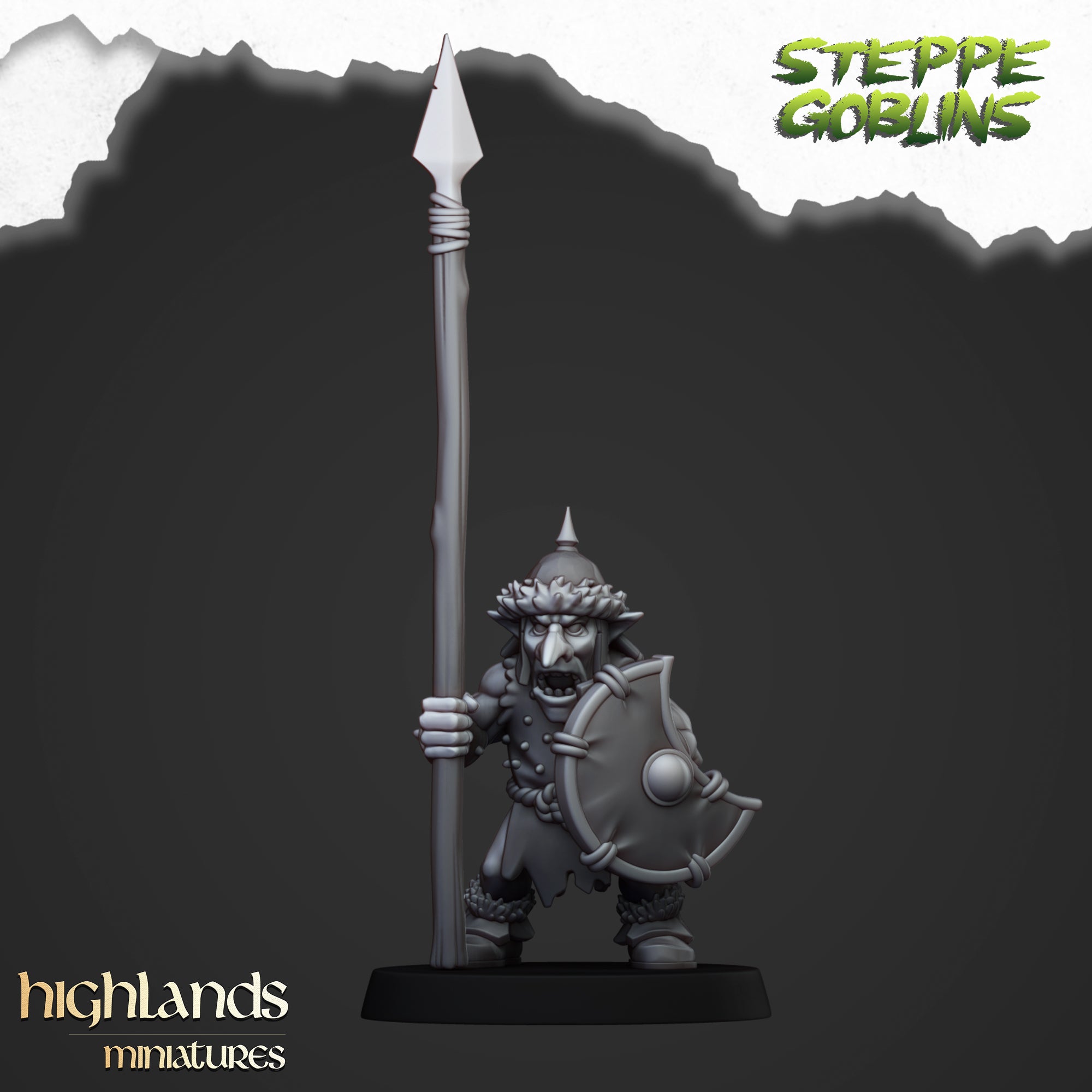 Steppe Goblin Spearmen (x20) - Orc & Goblin Tribes | Highlands Miniatures