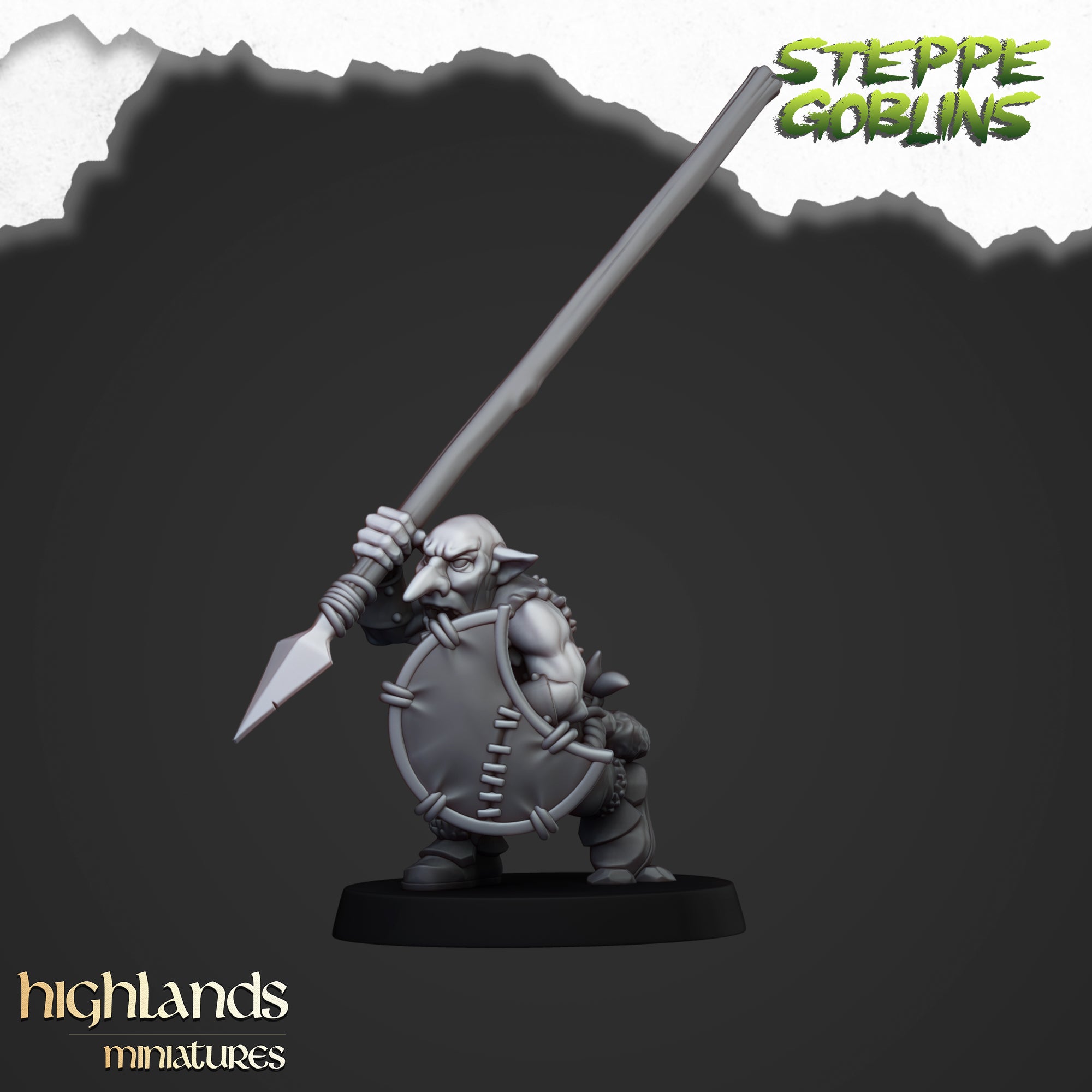 Steppe Goblin Spearmen (x20) - Orc & Goblin Tribes | Highlands Miniatures