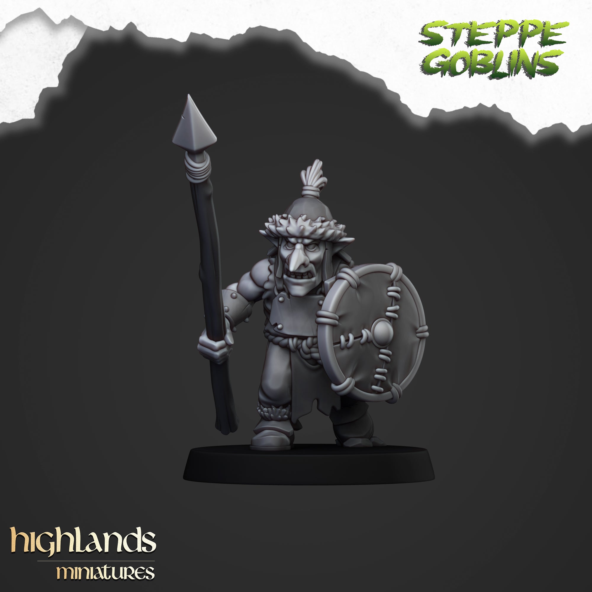 Steppe Goblin Spearmen (x20) - Orc & Goblin Tribes | Highlands Miniatures