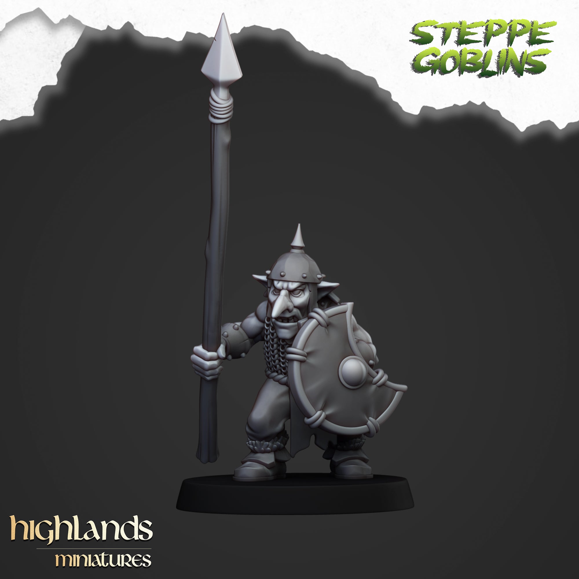 Steppe Goblin Spearmen (x20) - Orc & Goblin Tribes | Highlands Miniatures