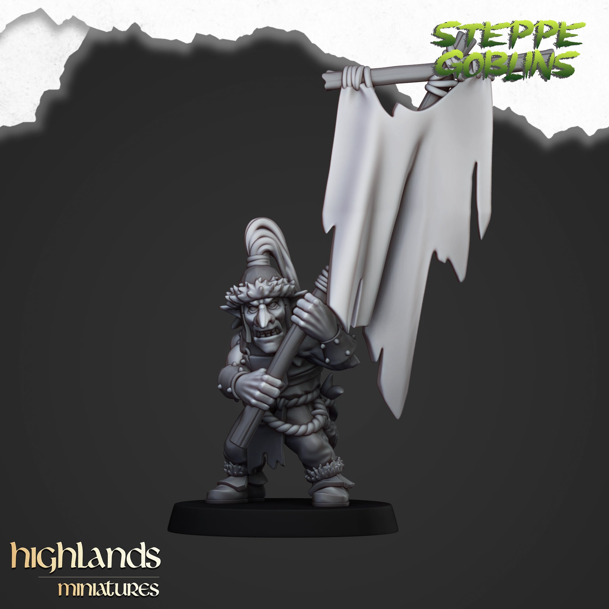 Steppen-Goblin-Speerkämpfer (x20) - Ork- und Goblin-Stämme | Highlands Miniatures