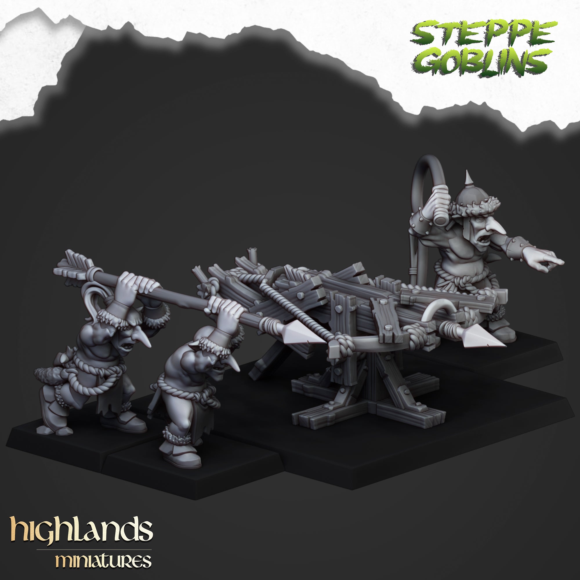 Ballesta grande del duende estepario (x1) - Tribus orcos y duendes | Miniaturas de las Tierras Altas