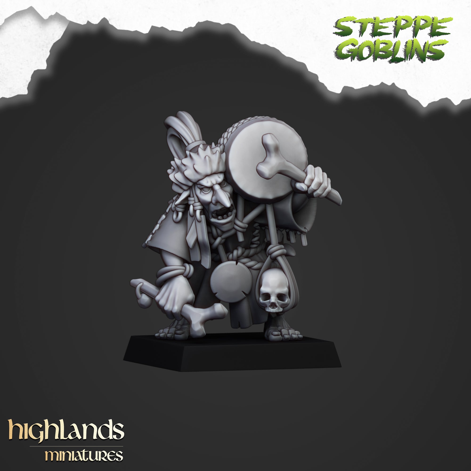 Steppe Goblin Shaman (x1) - Orc & Goblin Tribes | Highlands Miniatures