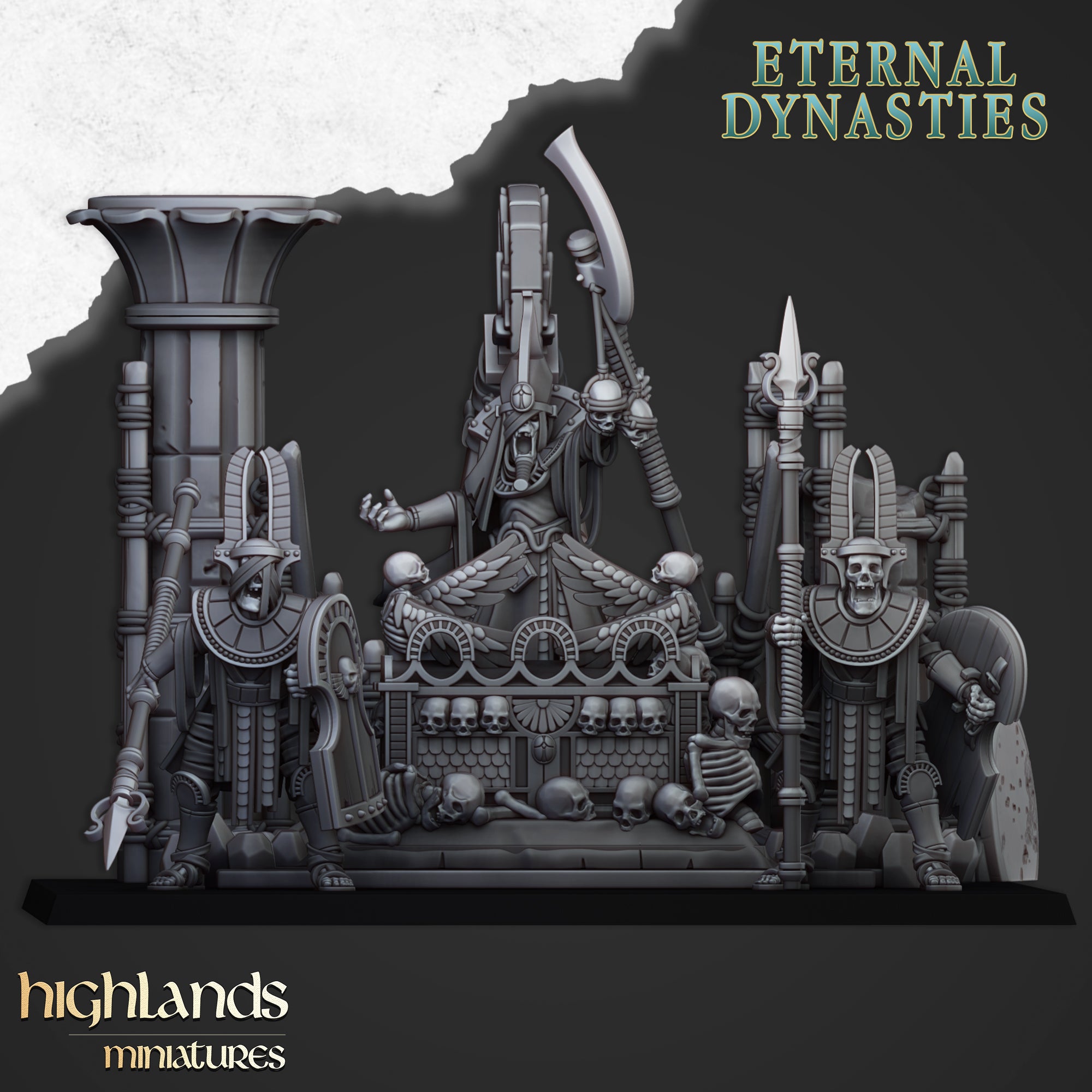 The Eternal Pharaoh Funeral Pyre - Eternal Dynasties | Highlands Miniatures