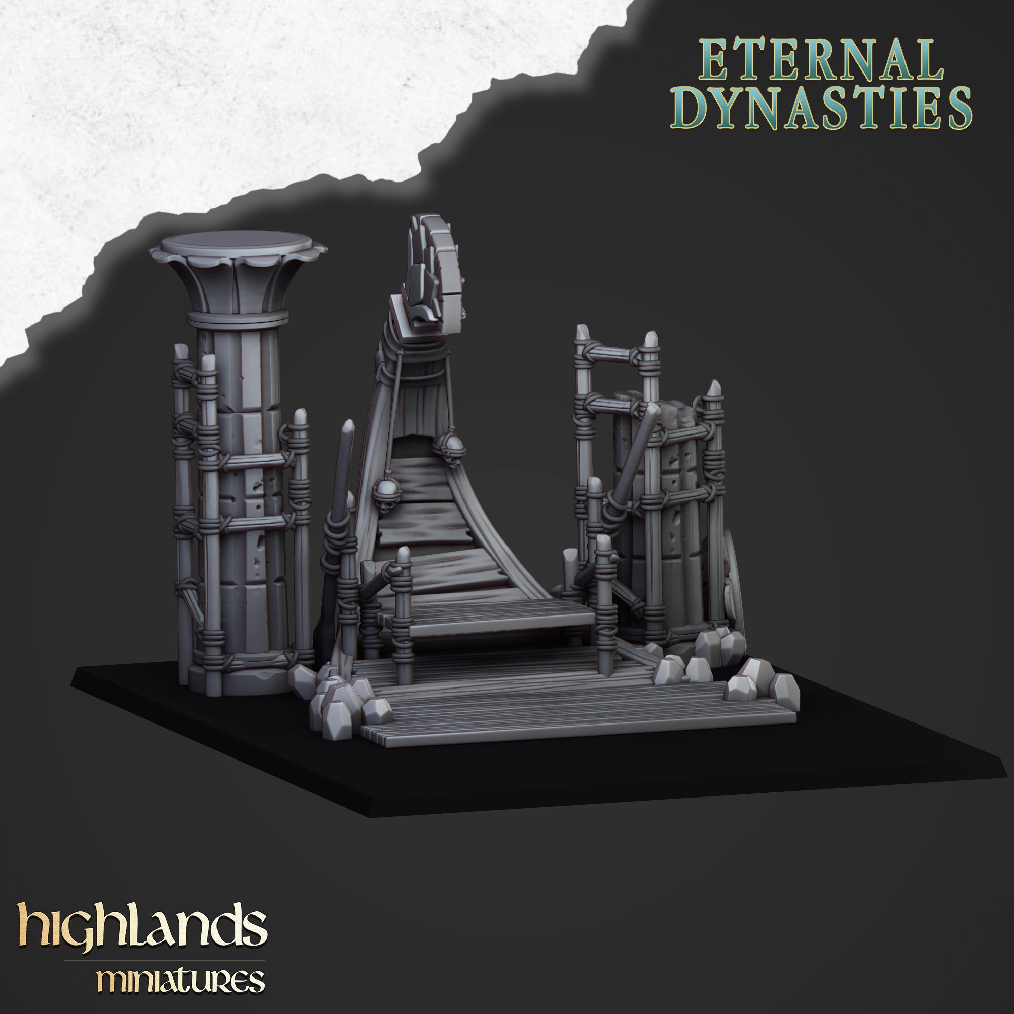 The Eternal Pharaoh Funeral Pyre - Eternal Dynasties | Highlands Miniatures