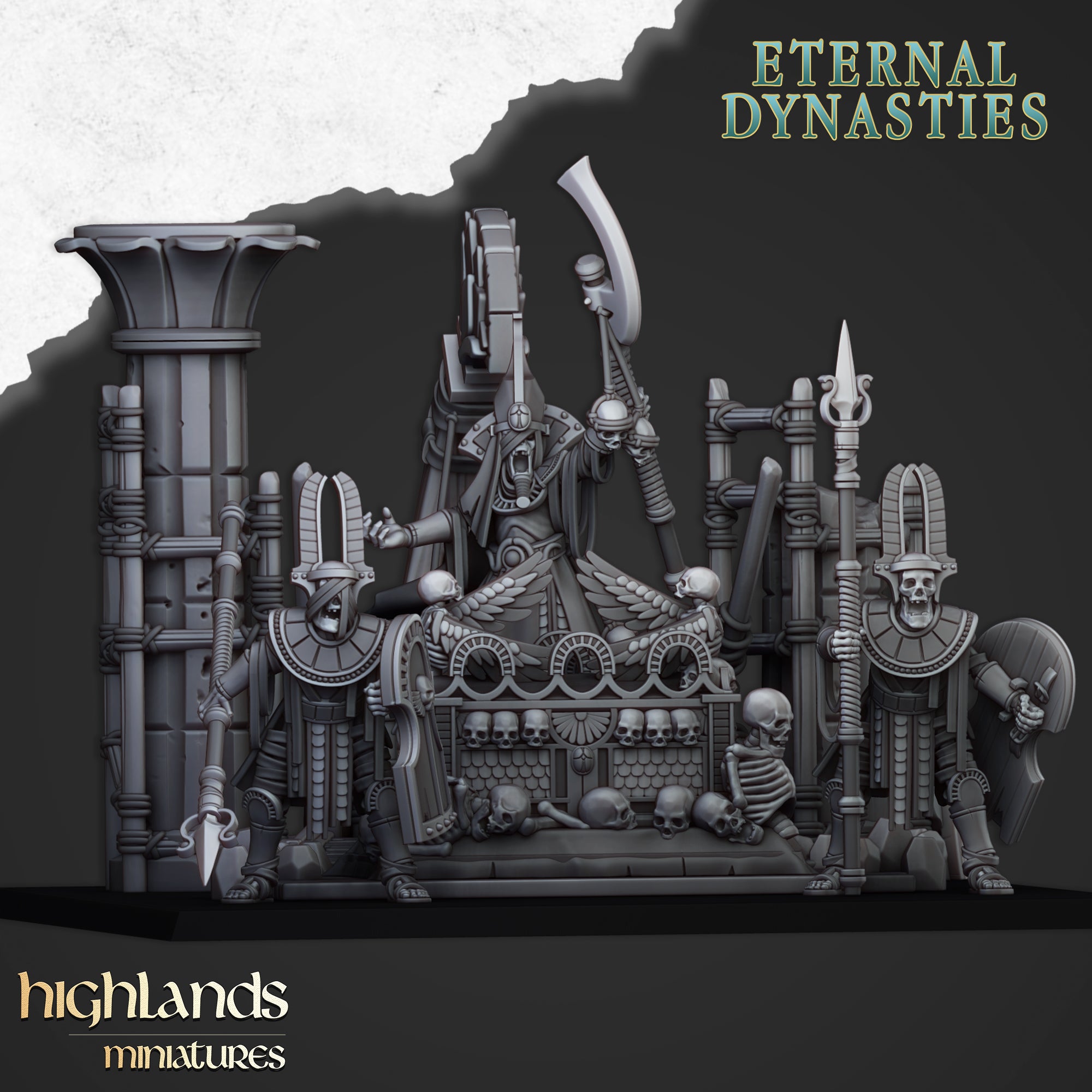 The Eternal Pharaoh Funeral Pyre - Eternal Dynasties | Highlands Miniatures