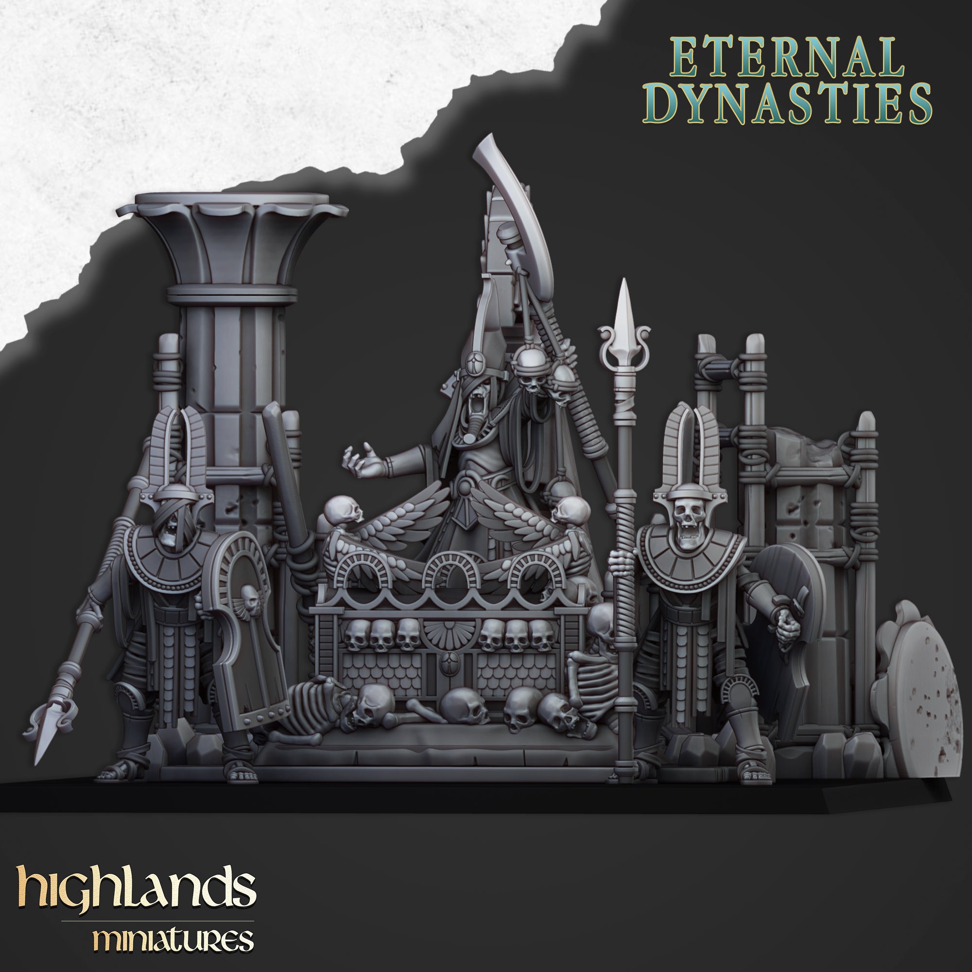 La pira funeraria del faraón eterno - Eternal Dynasties | Highlands Miniatures