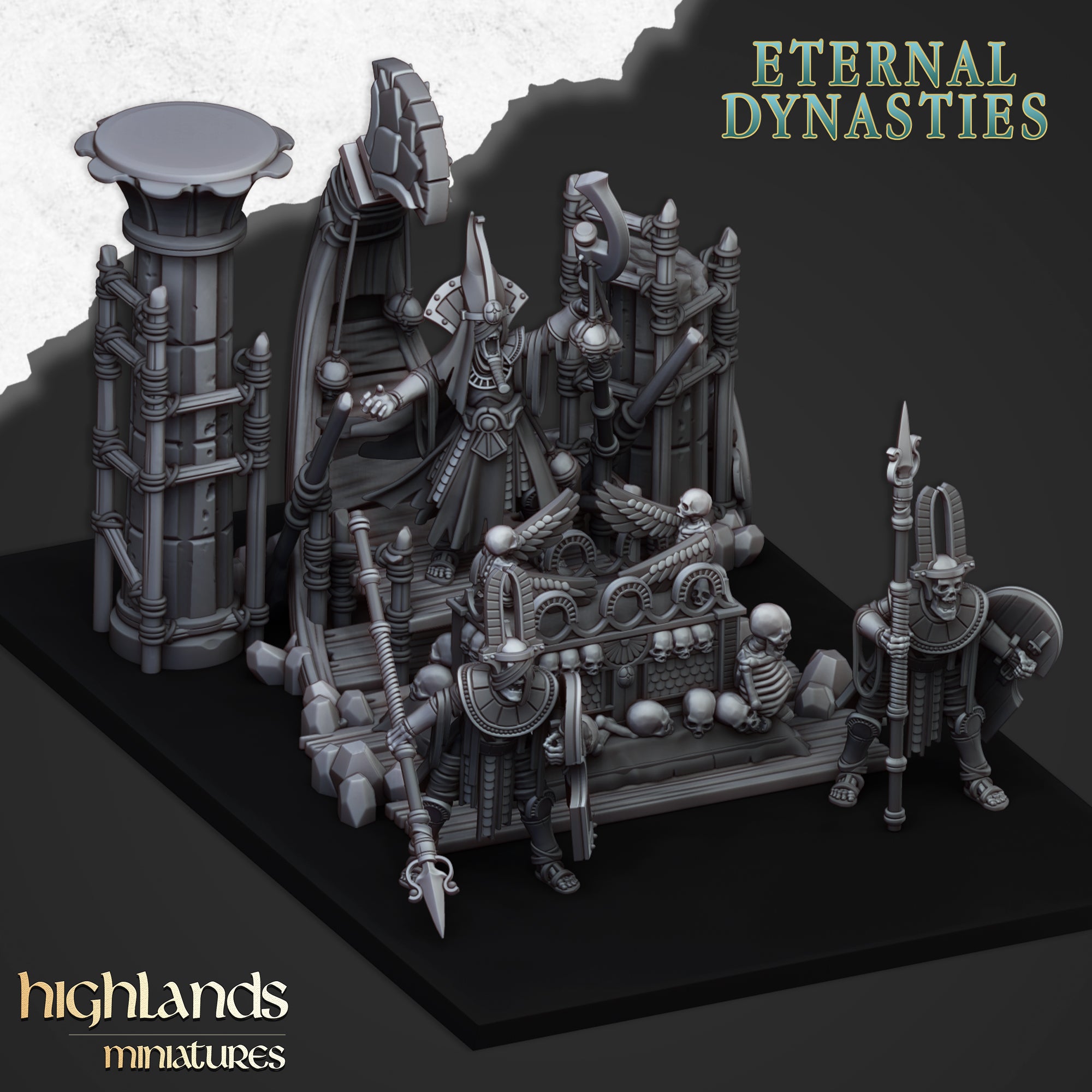 The Eternal Pharaoh Funeral Pyre - Eternal Dynasties | Highlands Miniatures