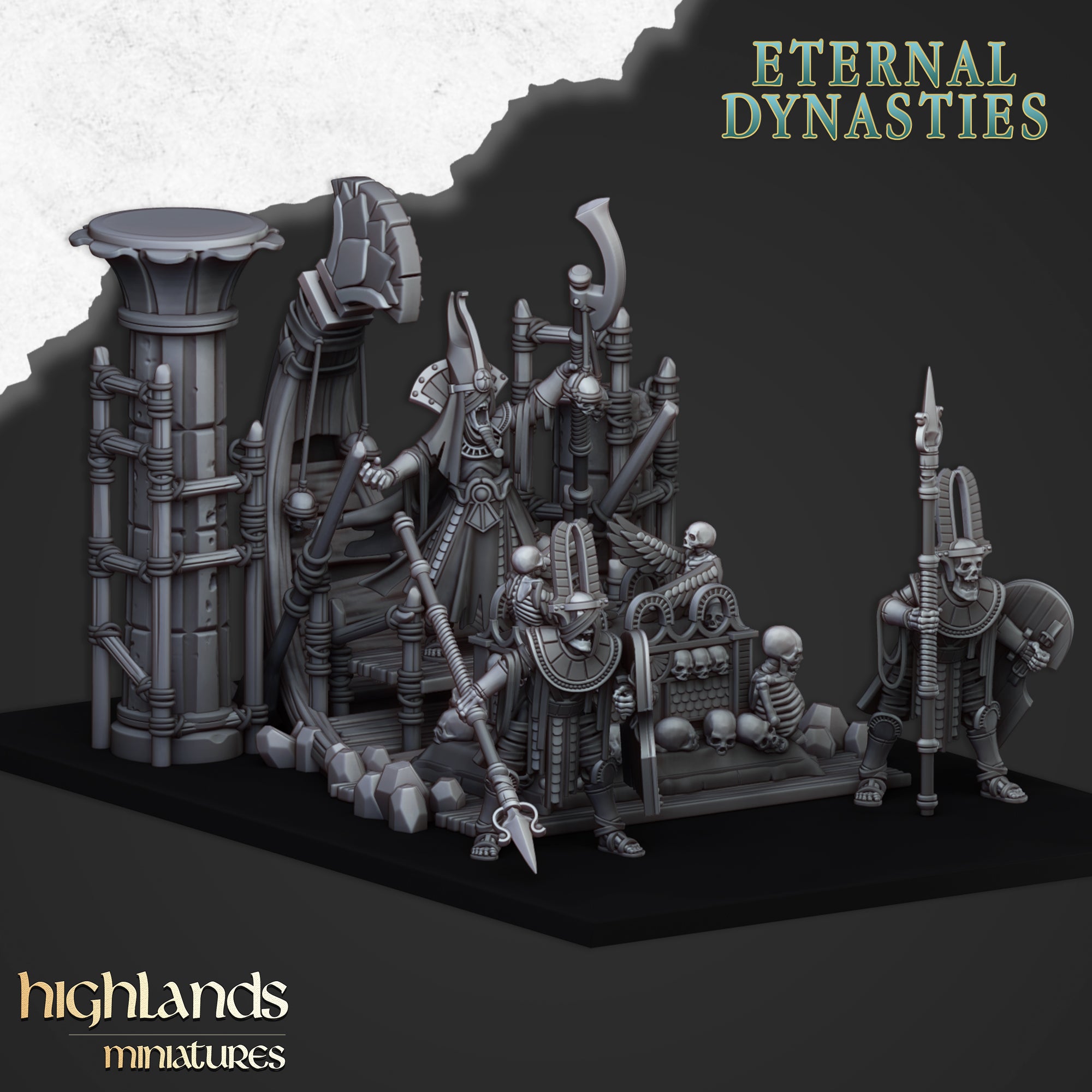 The Eternal Pharaoh Funeral Pyre - Eternal Dynasties | Highlands Miniatures