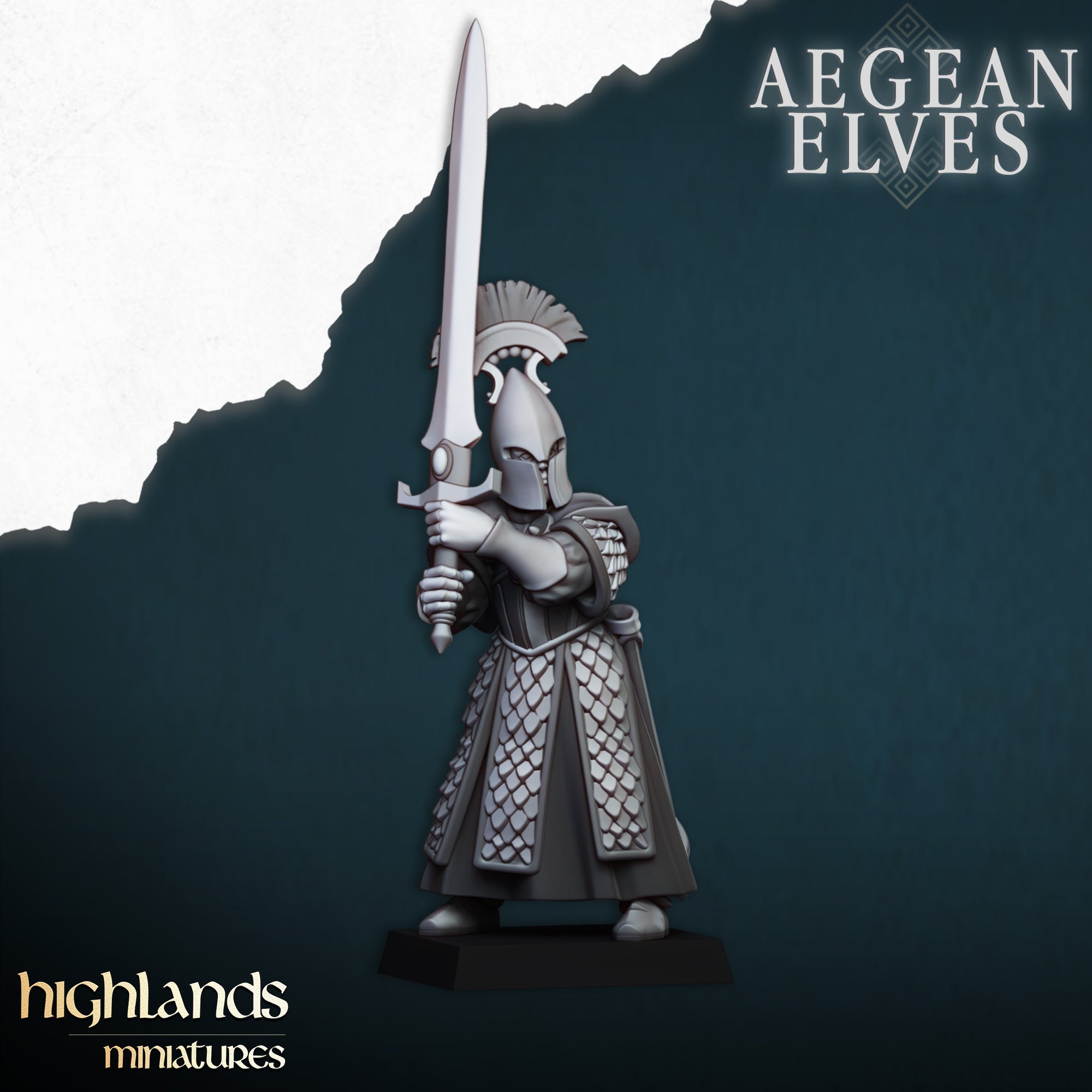 Aegean Elves Swords of Messara (x20) - Highlands Miniatures