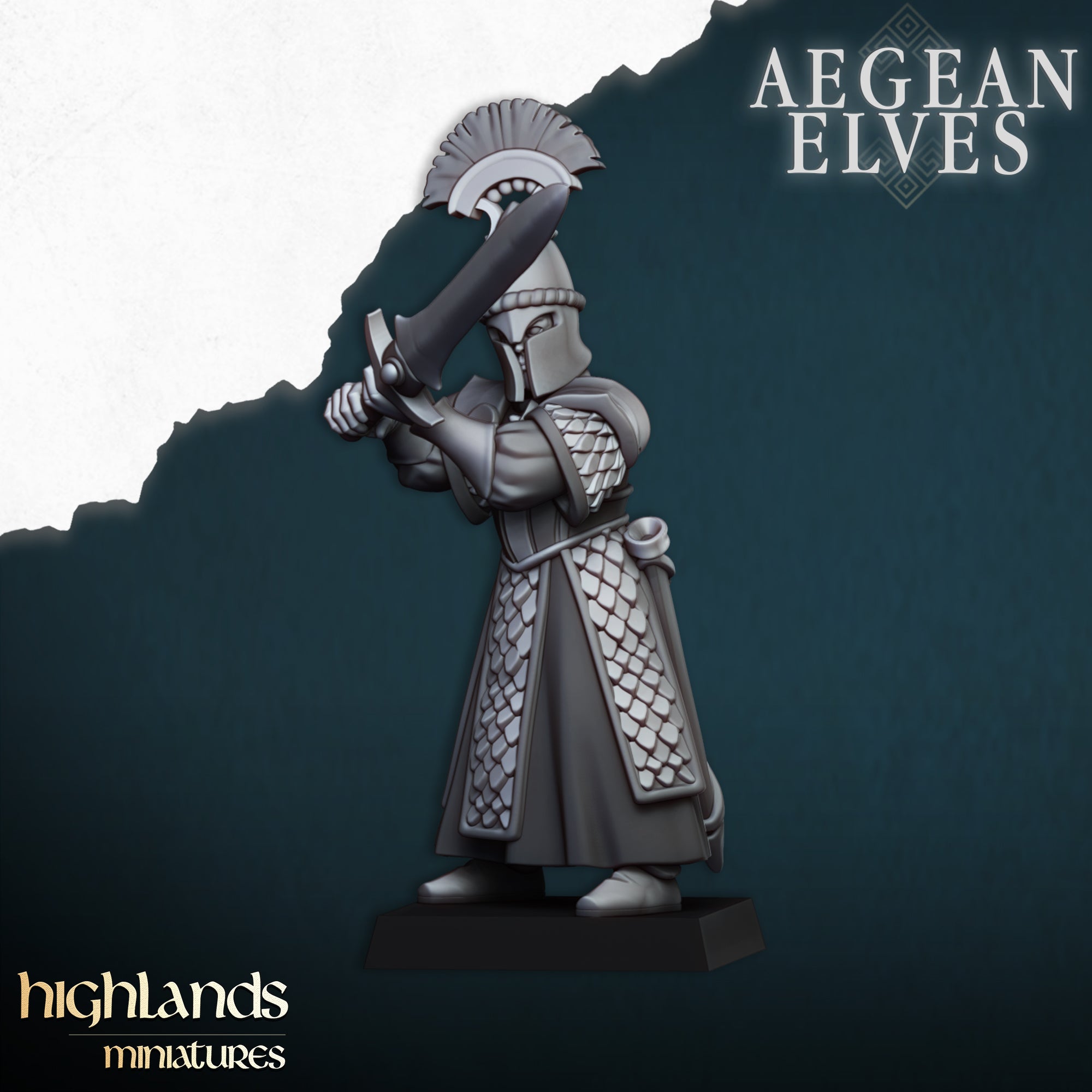 Aegean Elves Swords of Messara (x20) - Highlands Miniatures