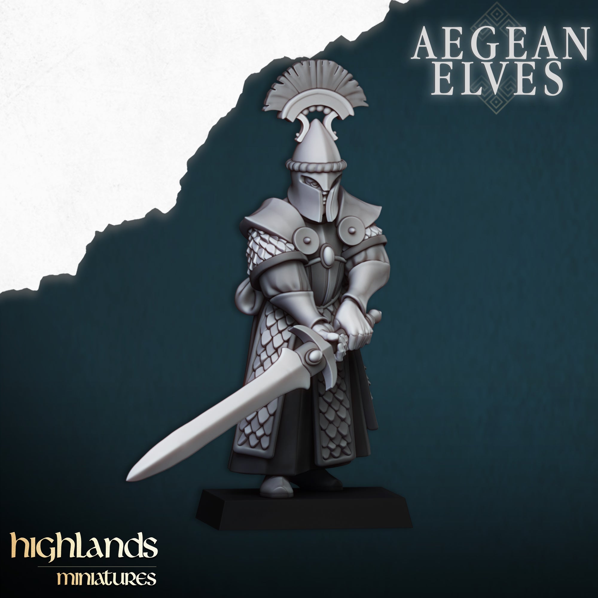 Aegean Elves Swords of Messara (x20) - Highlands Miniatures