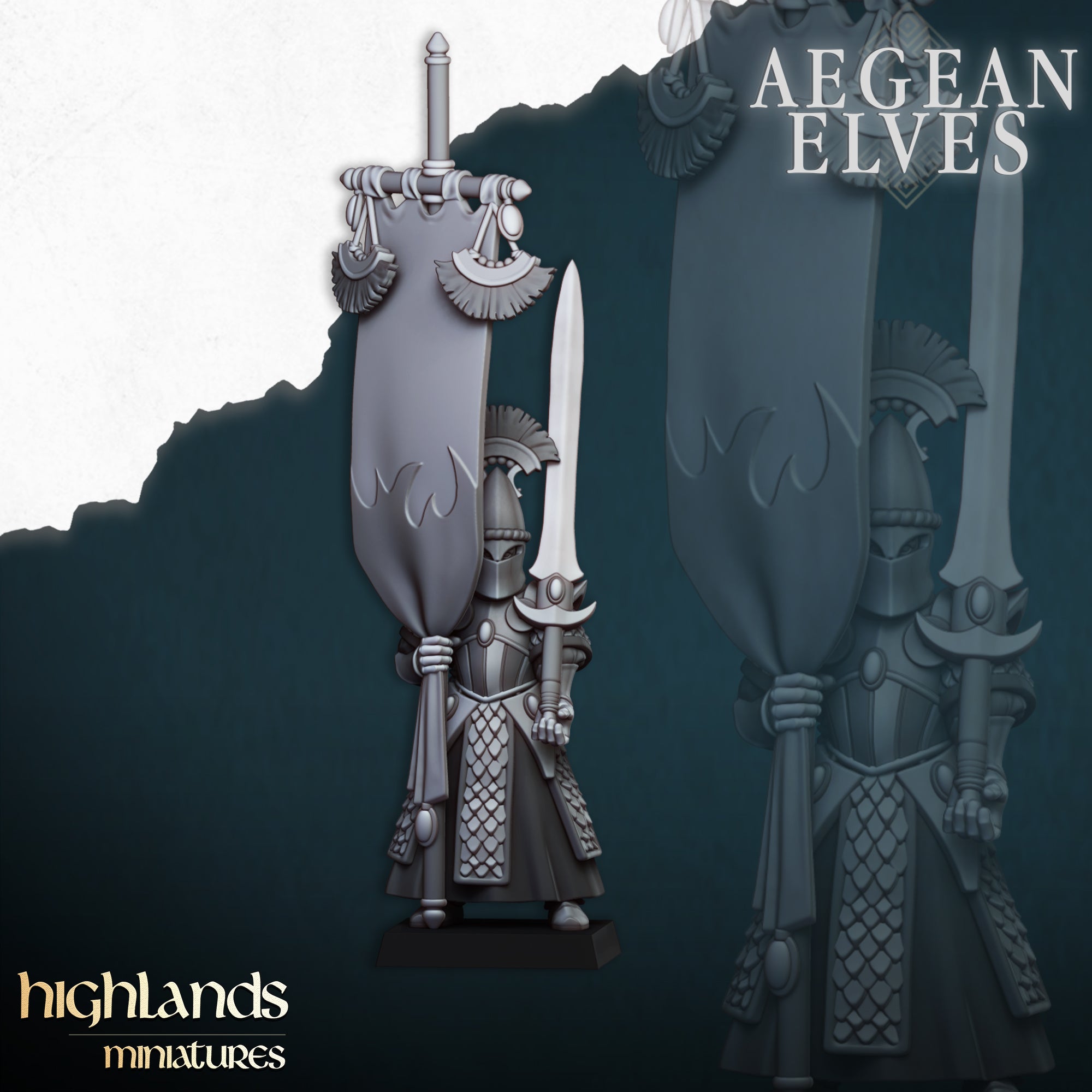 Aegean Elves Swords of Messara (x20) - Highlands Miniatures